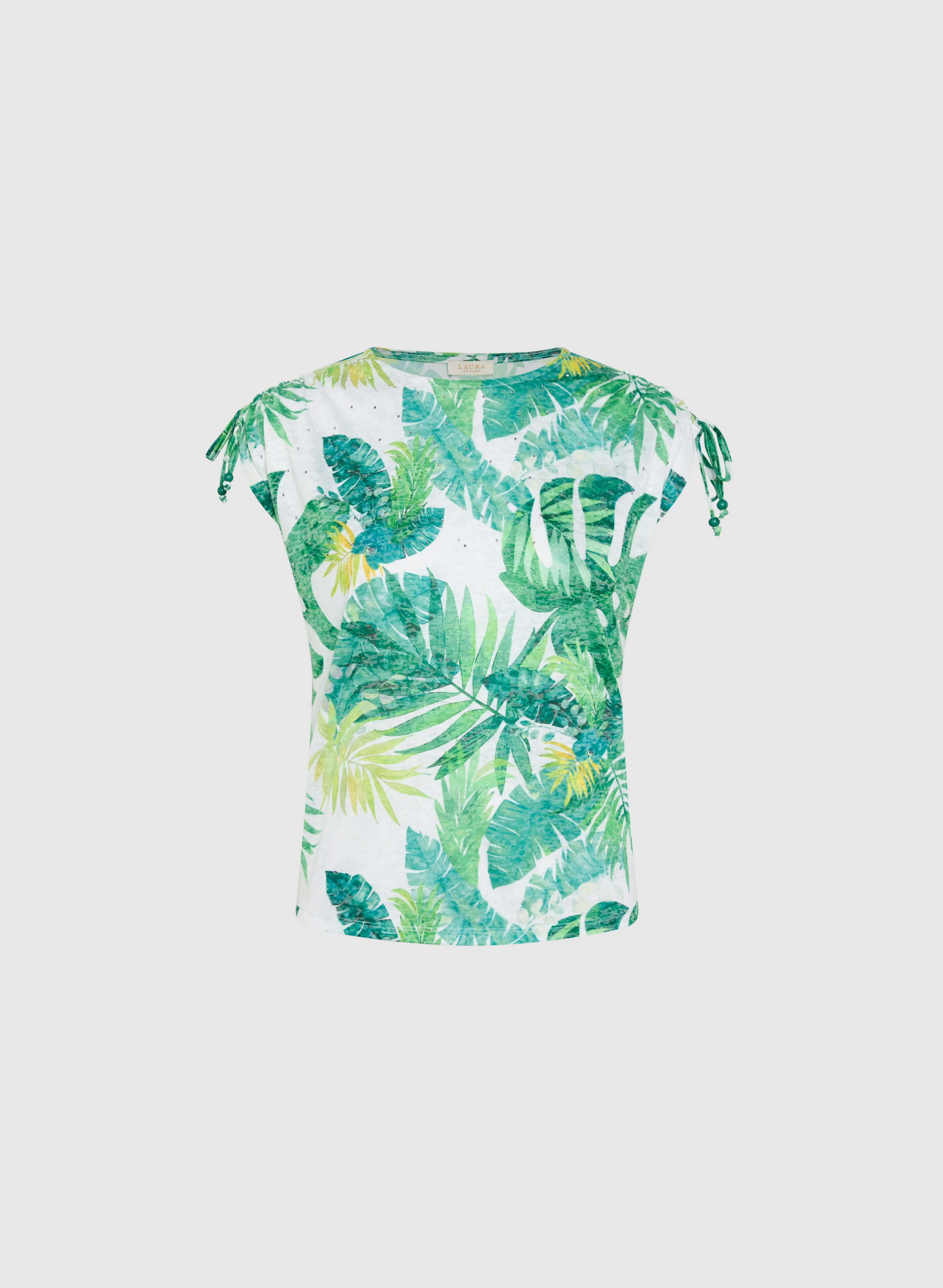 Embellished Palm Print T-Shirt - Image 6