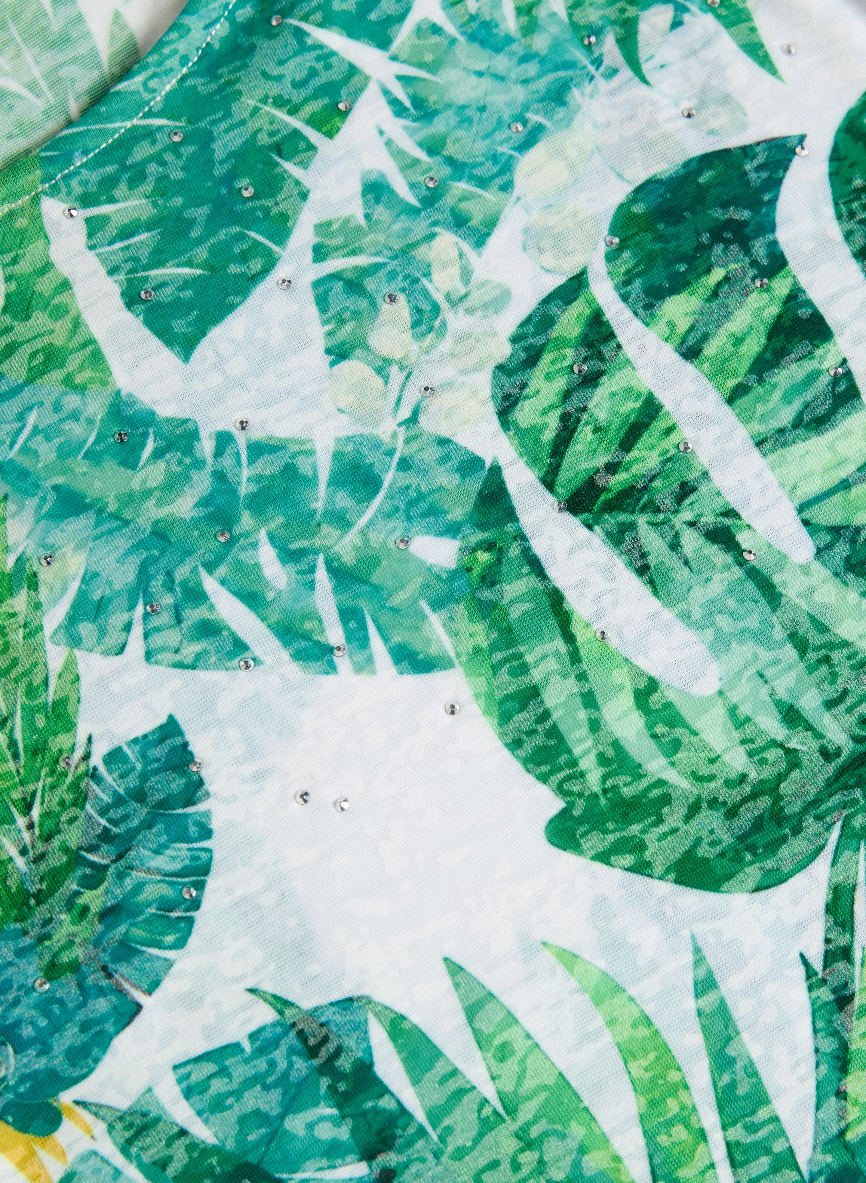 Embellished Palm Print T-Shirt - Image 7