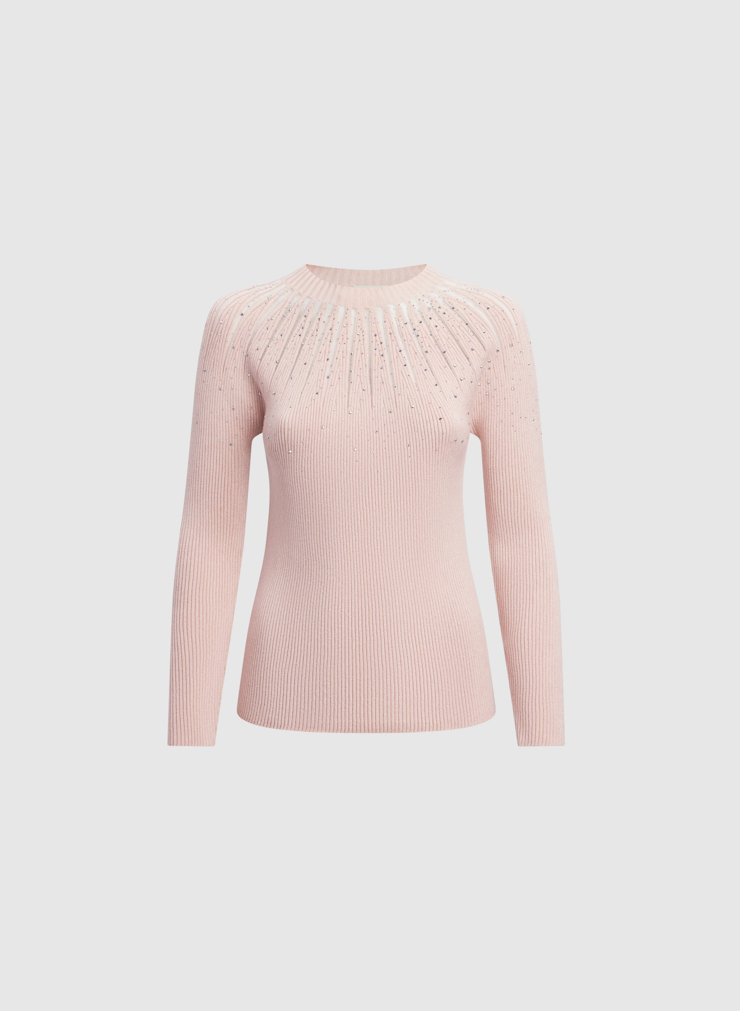 Embellished Sheer Detail Sweater - Image 6