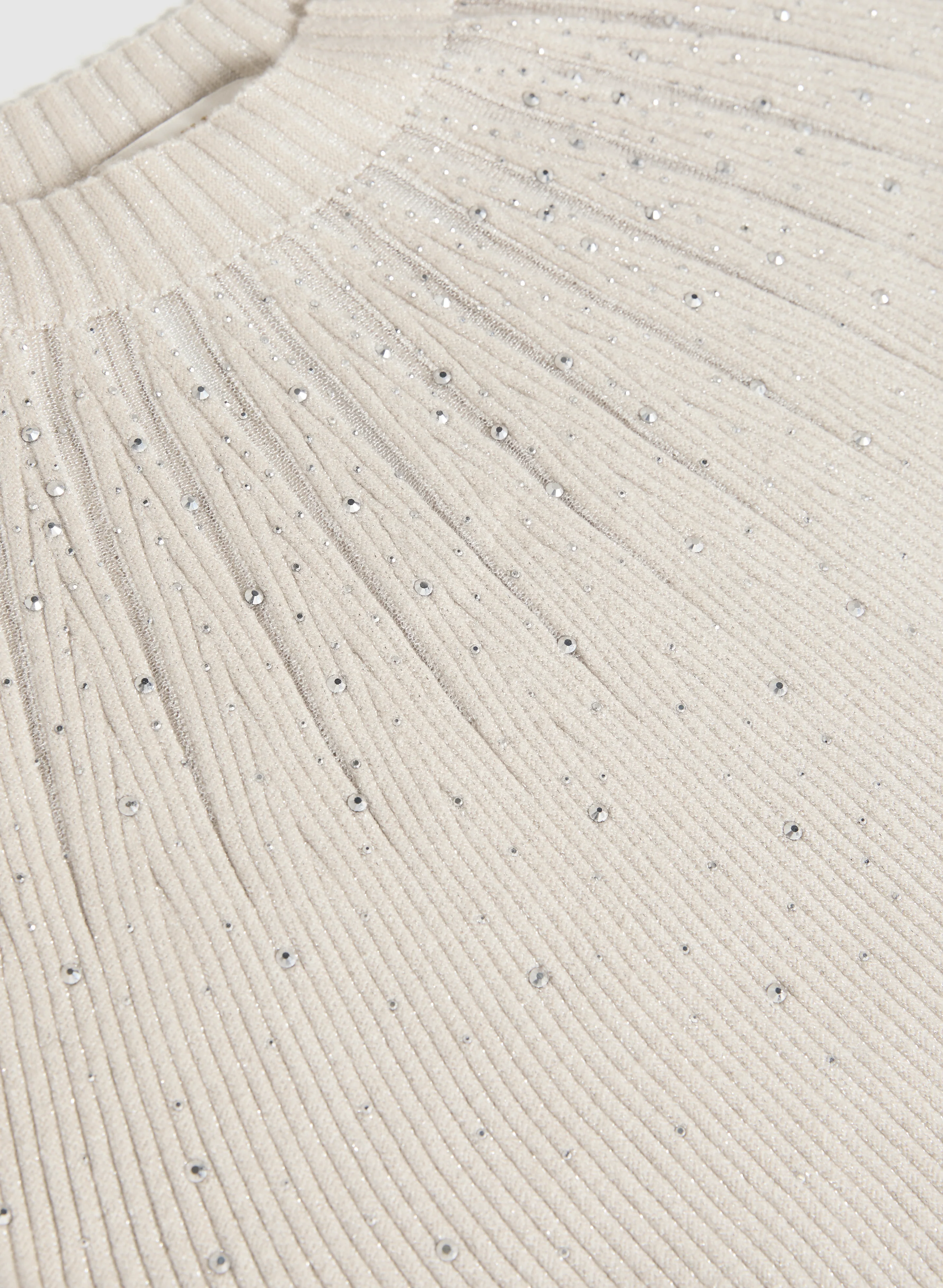 Embellished Sheer Insert Sweater - Image 7