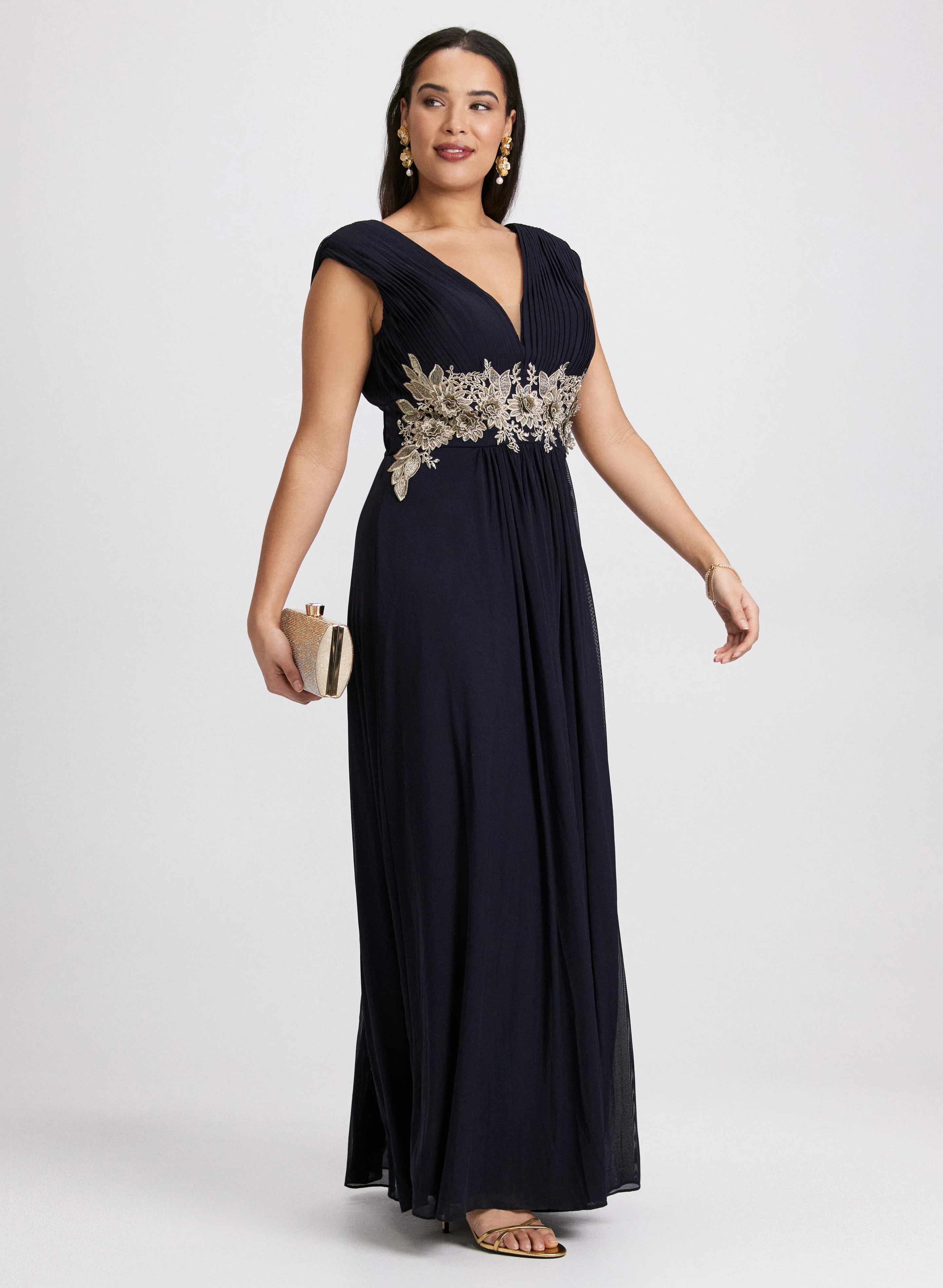Embroidered Appliqué Dress - Image 2