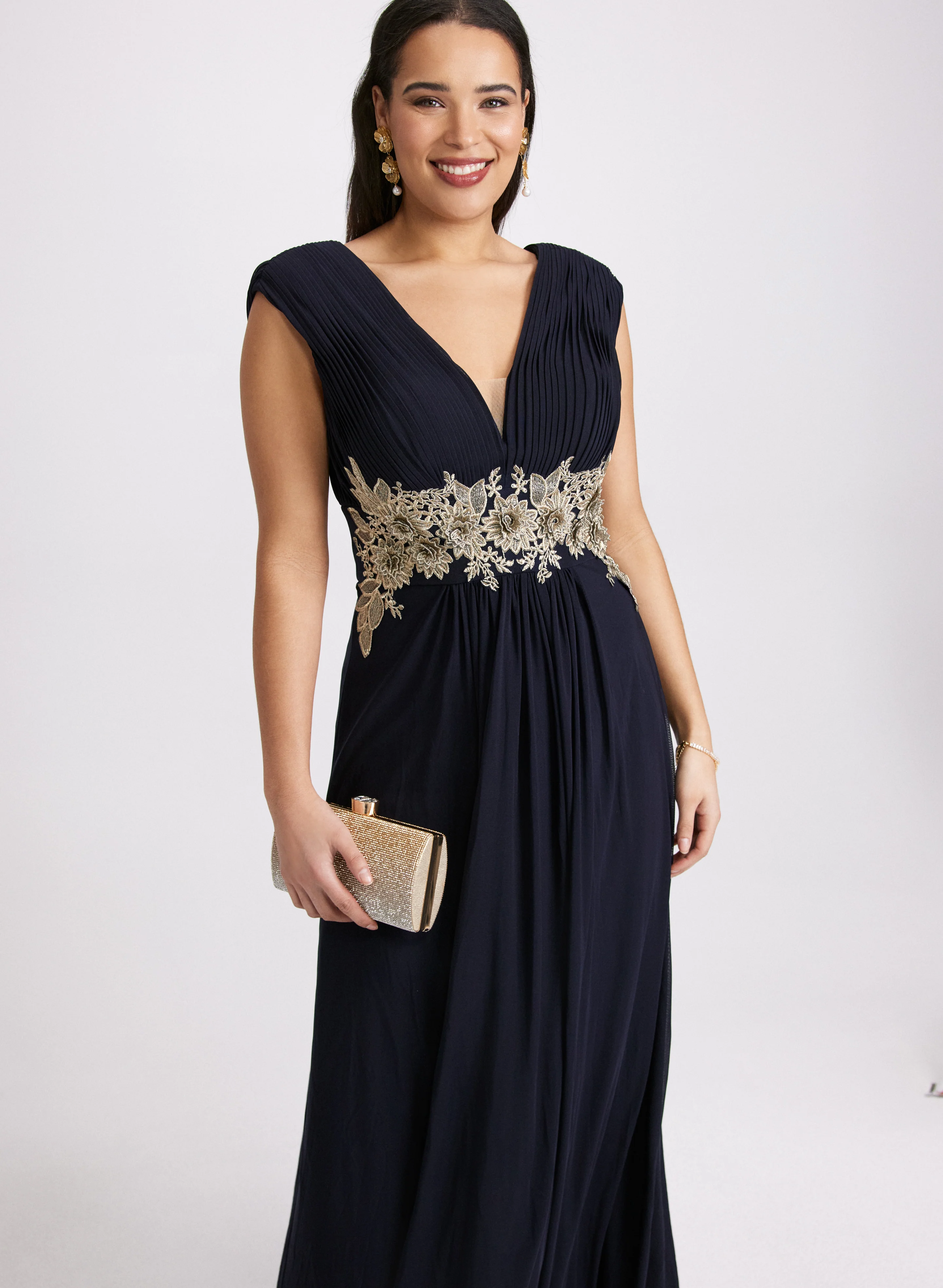 Embroidered Appliqué Dress - Image 4