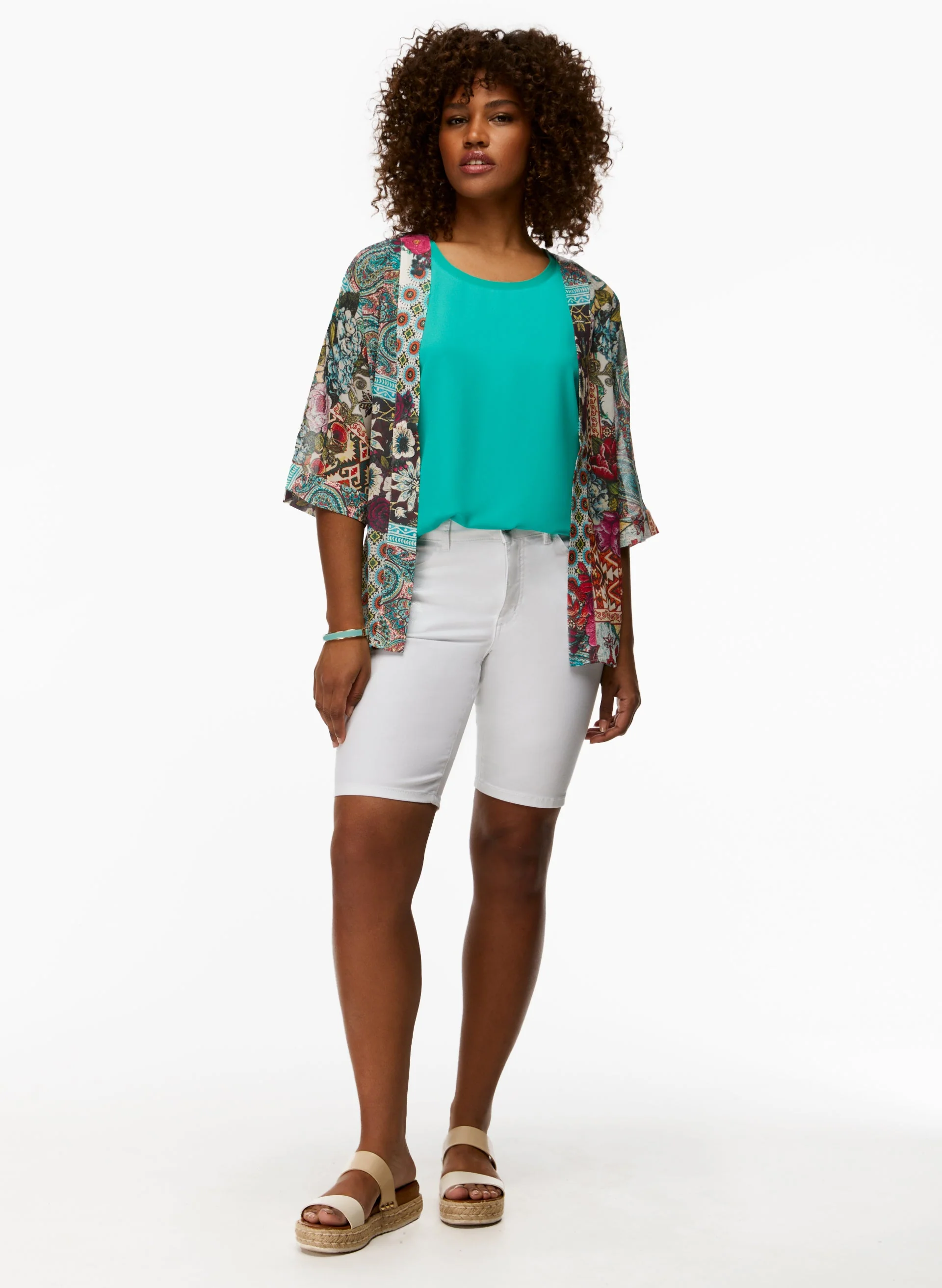 Embroidered Denim Shorts - Image 3
