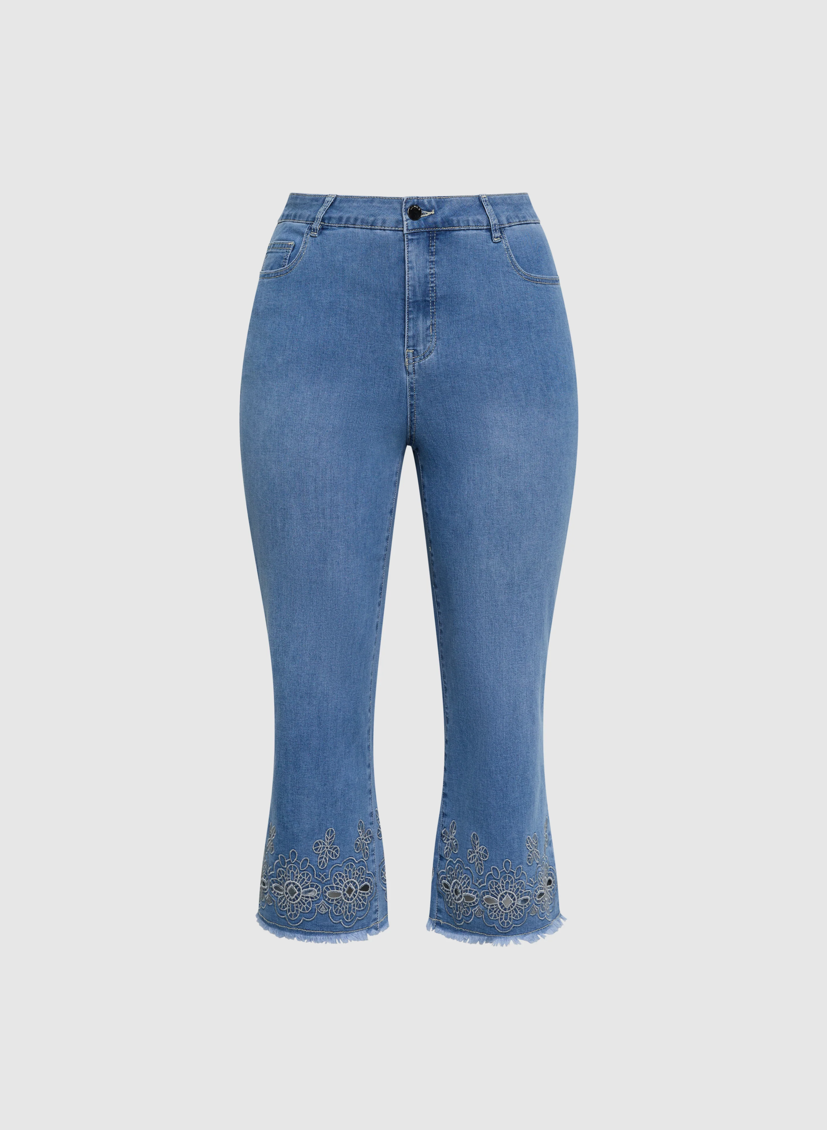 Embroidered Detail Jeans - Image 6