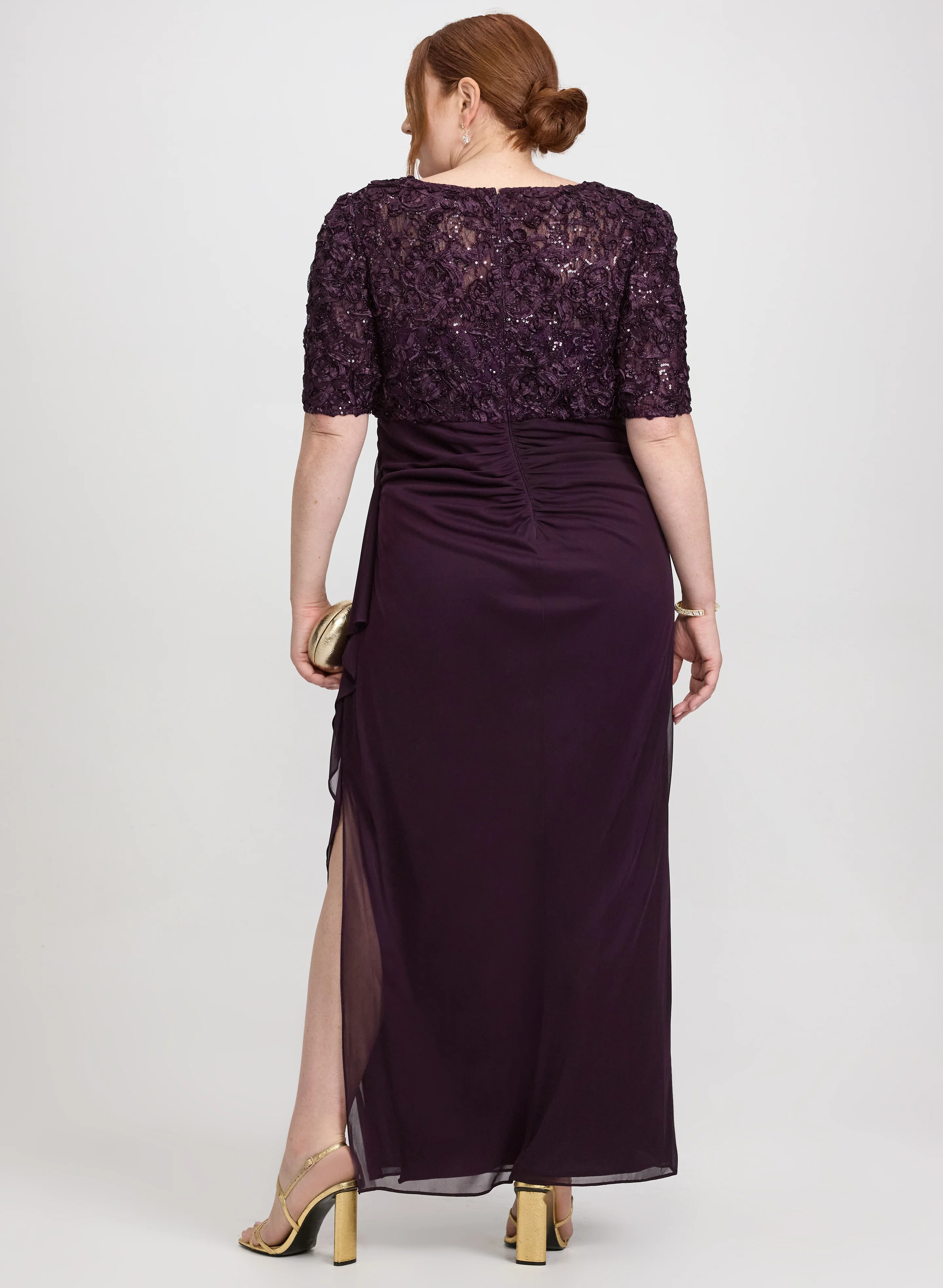 Embroidered Empire Waist Dress - Image 4