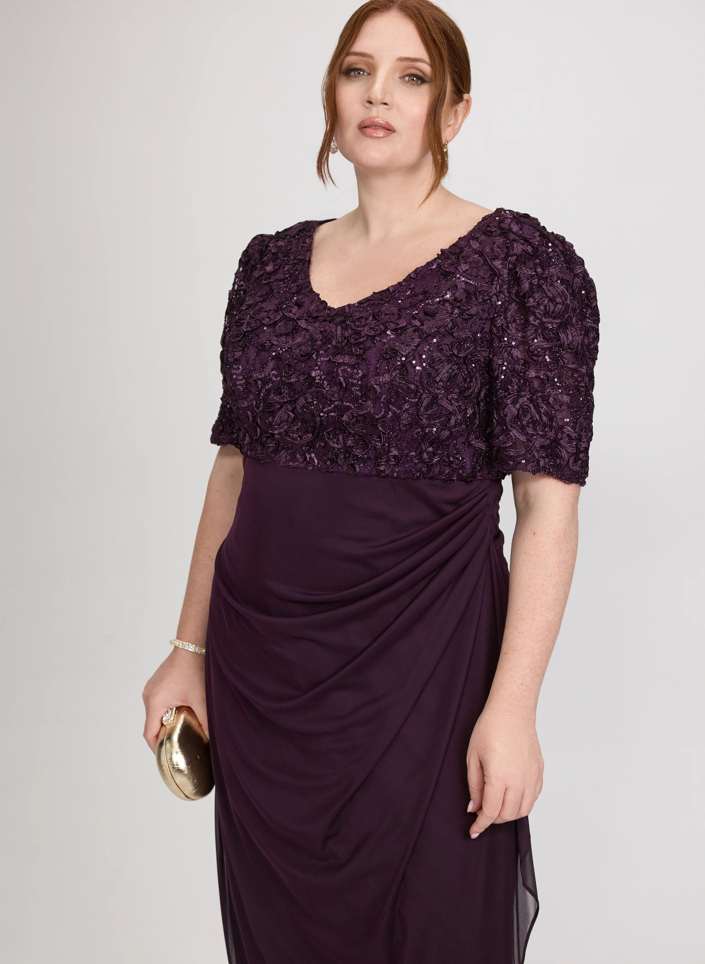 Embroidered Empire Waist Dress - Image 5