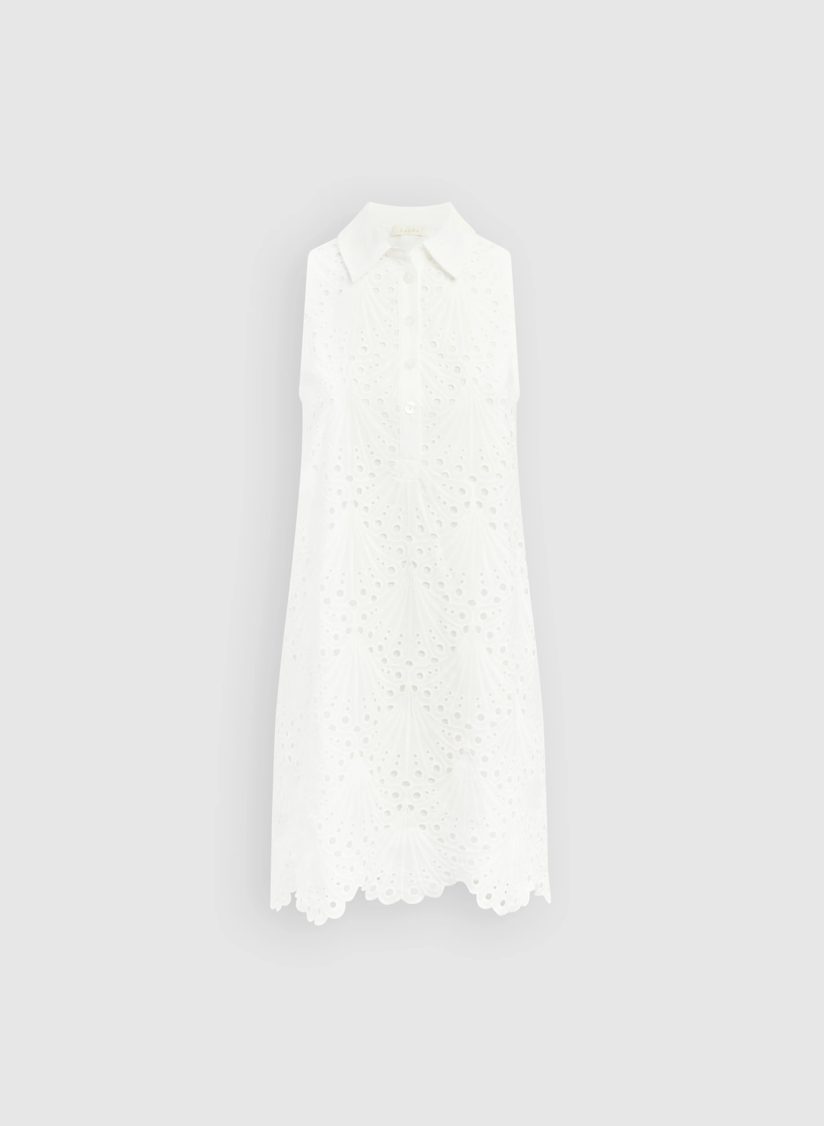 Embroidered Eyelet Dress - Image 6