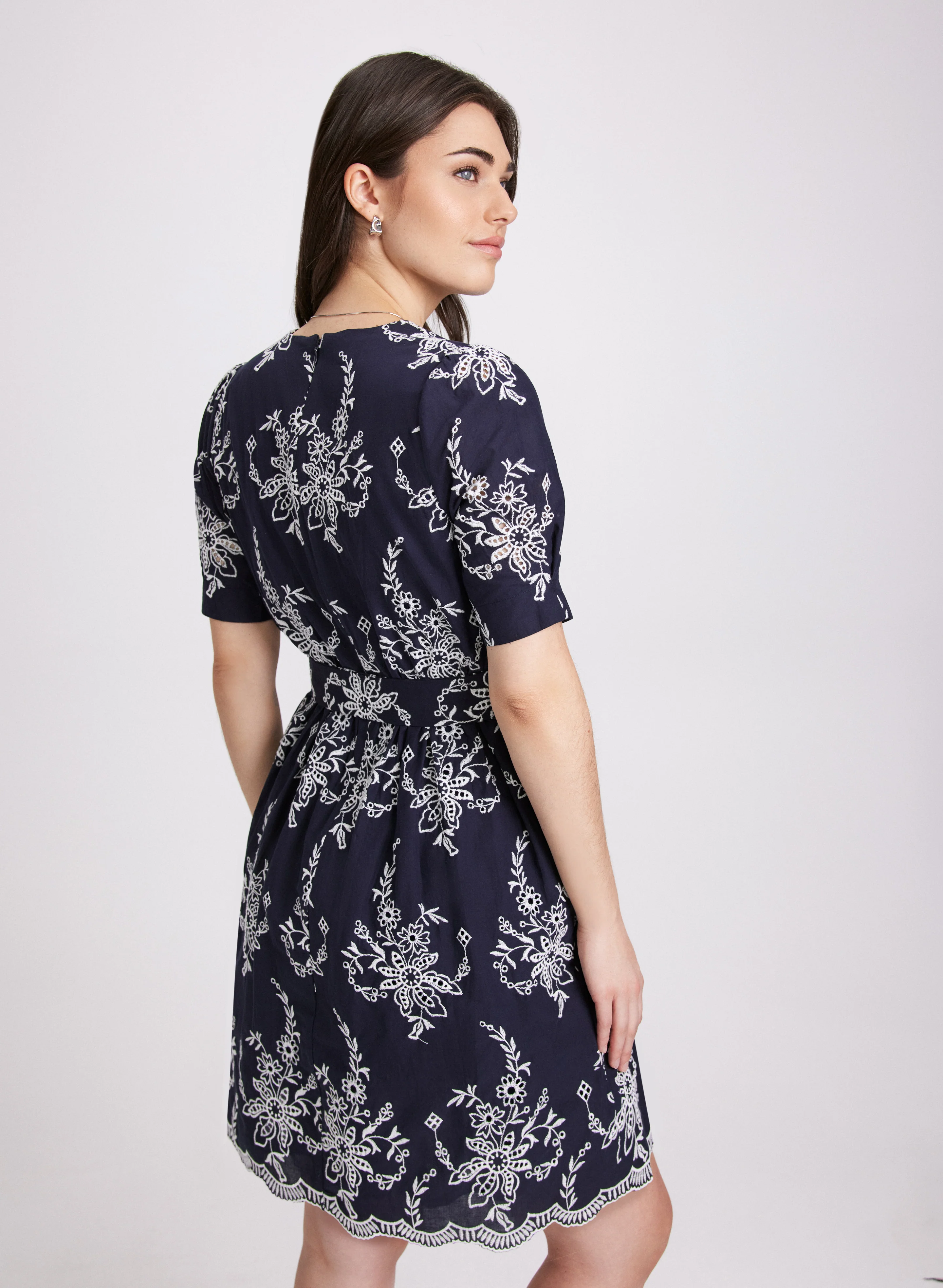 Embroidered Floral Dress - Image 3