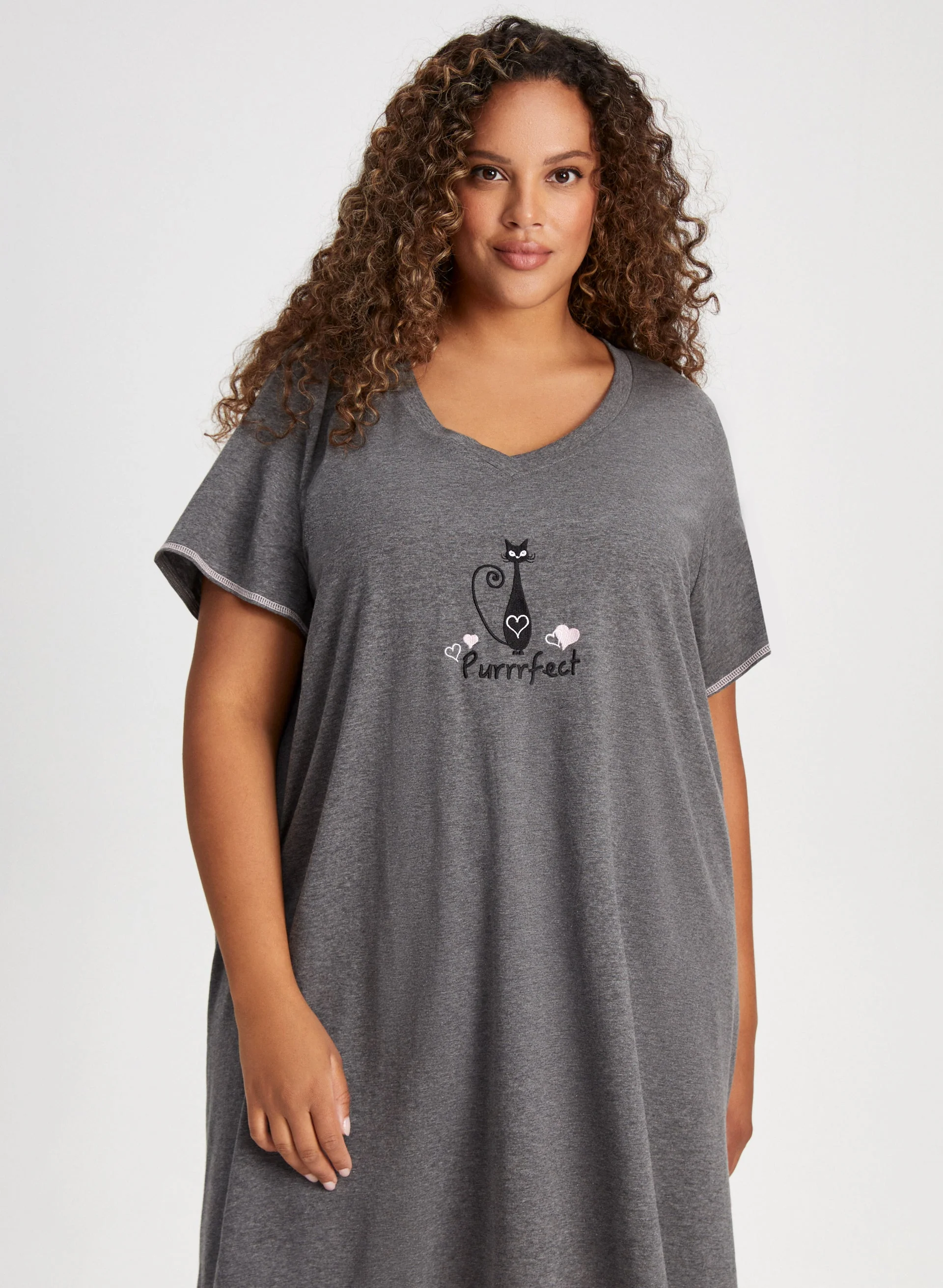 Embroidered Graphic Nightshirt - Image 5
