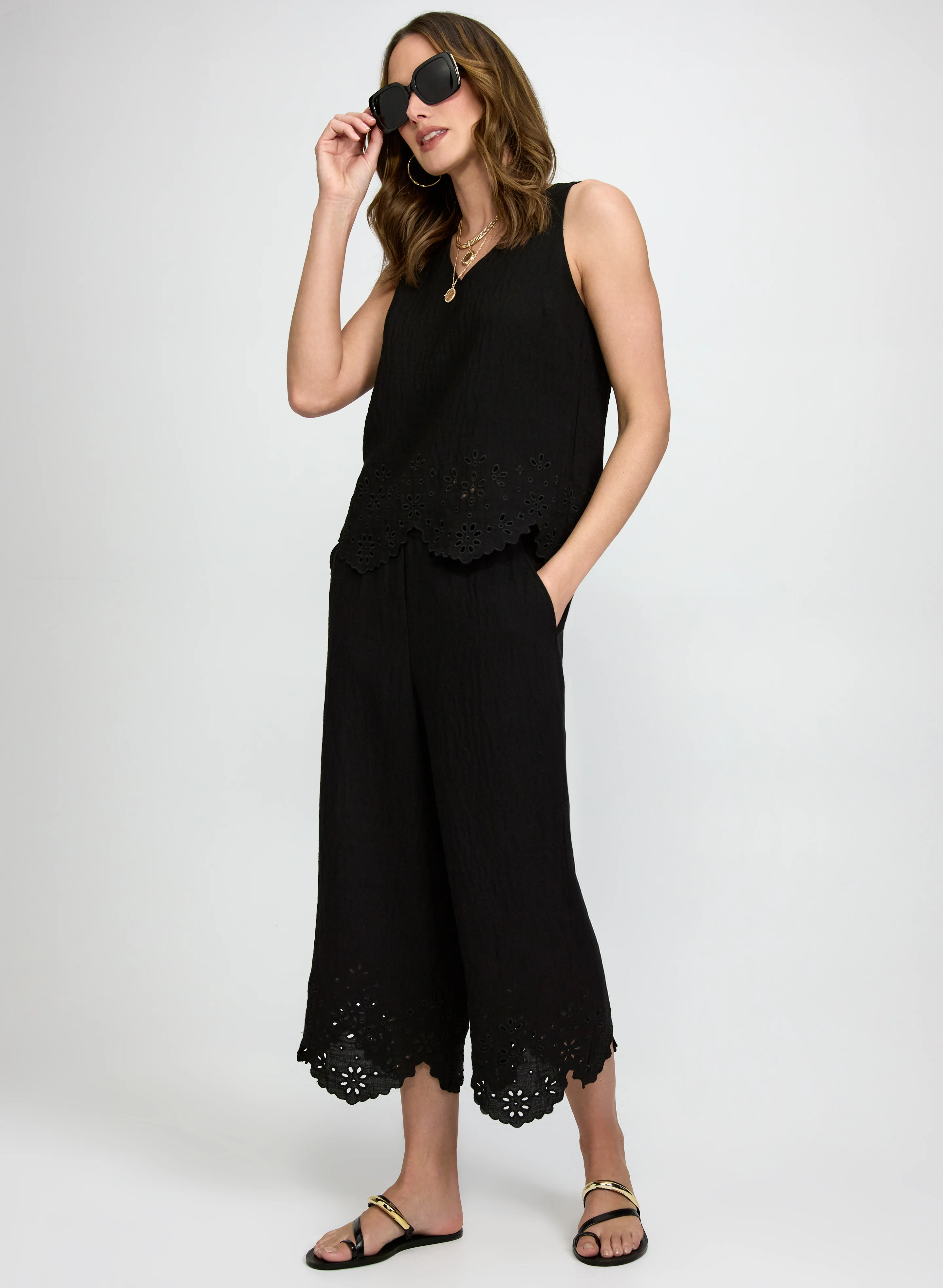 Embroidered Hem Blouse - Image 7