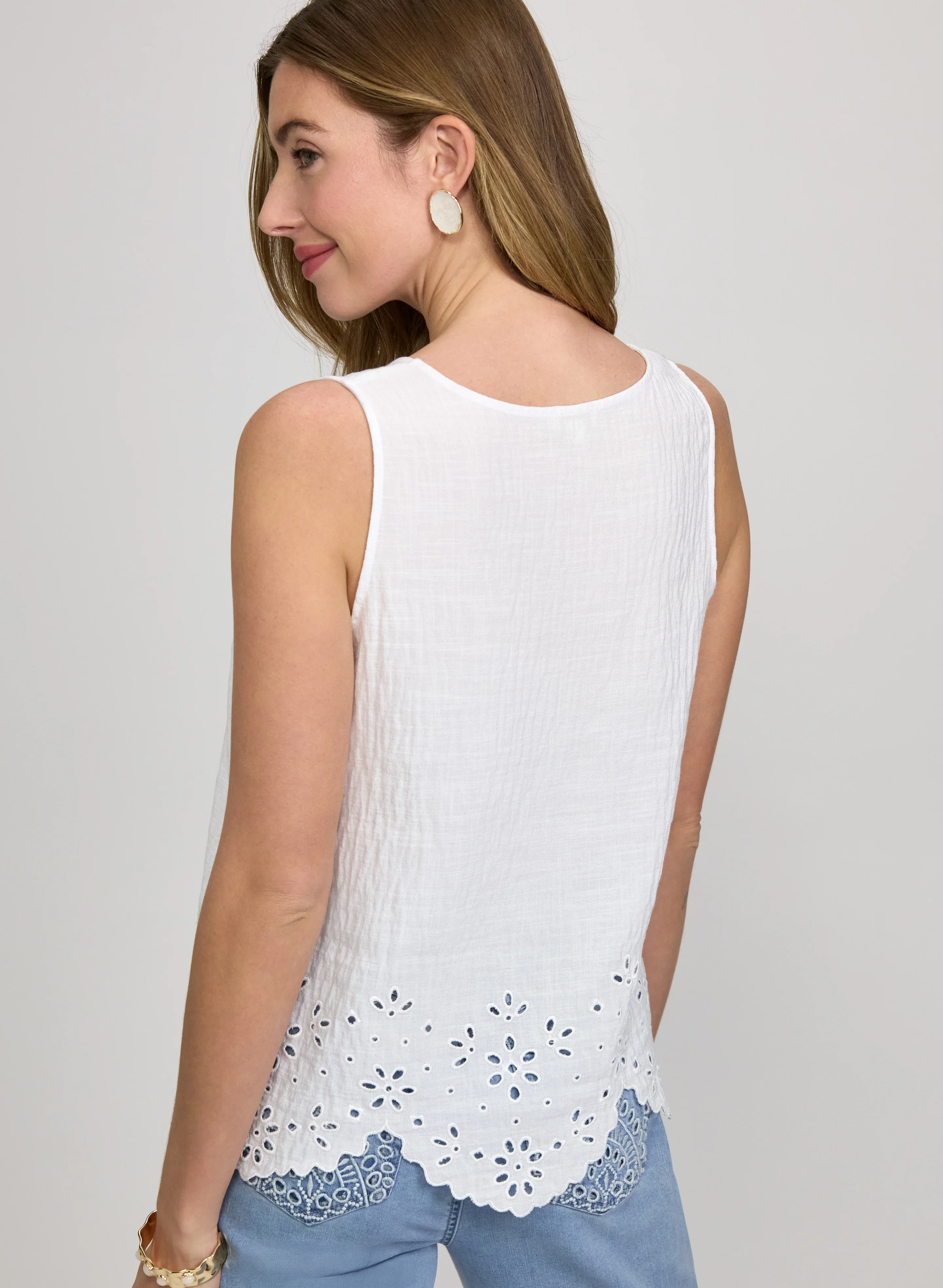 Embroidered Hem Blouse - Image 4