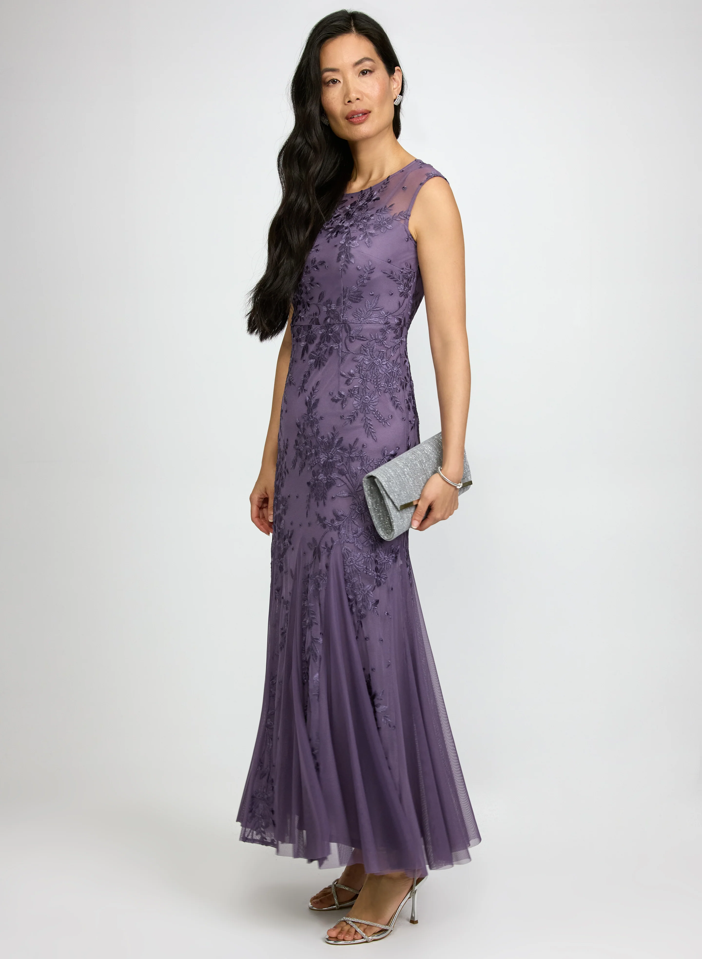 Embroidered Mesh Dress - Image 2