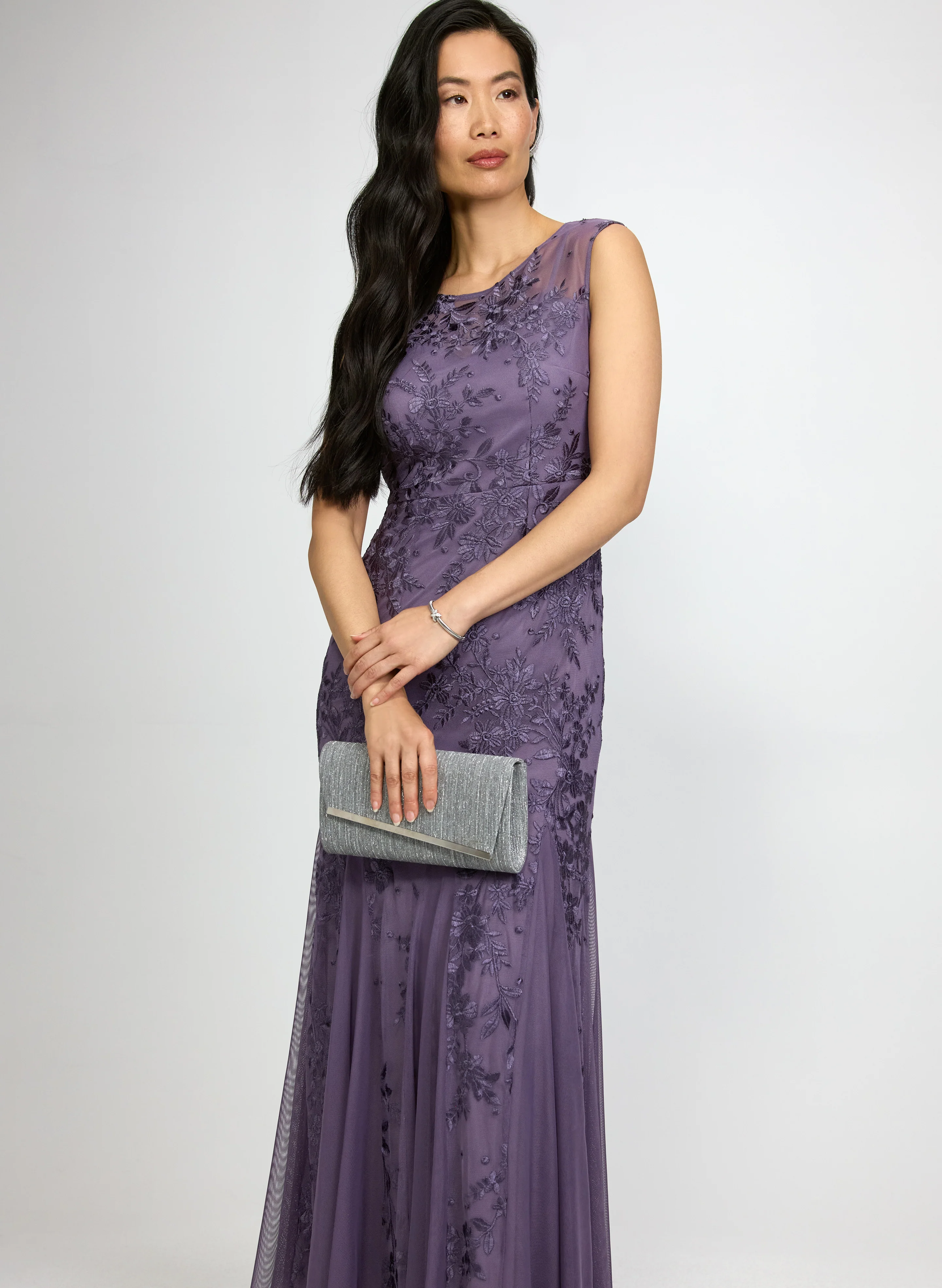 Embroidered Mesh Dress - Image 7