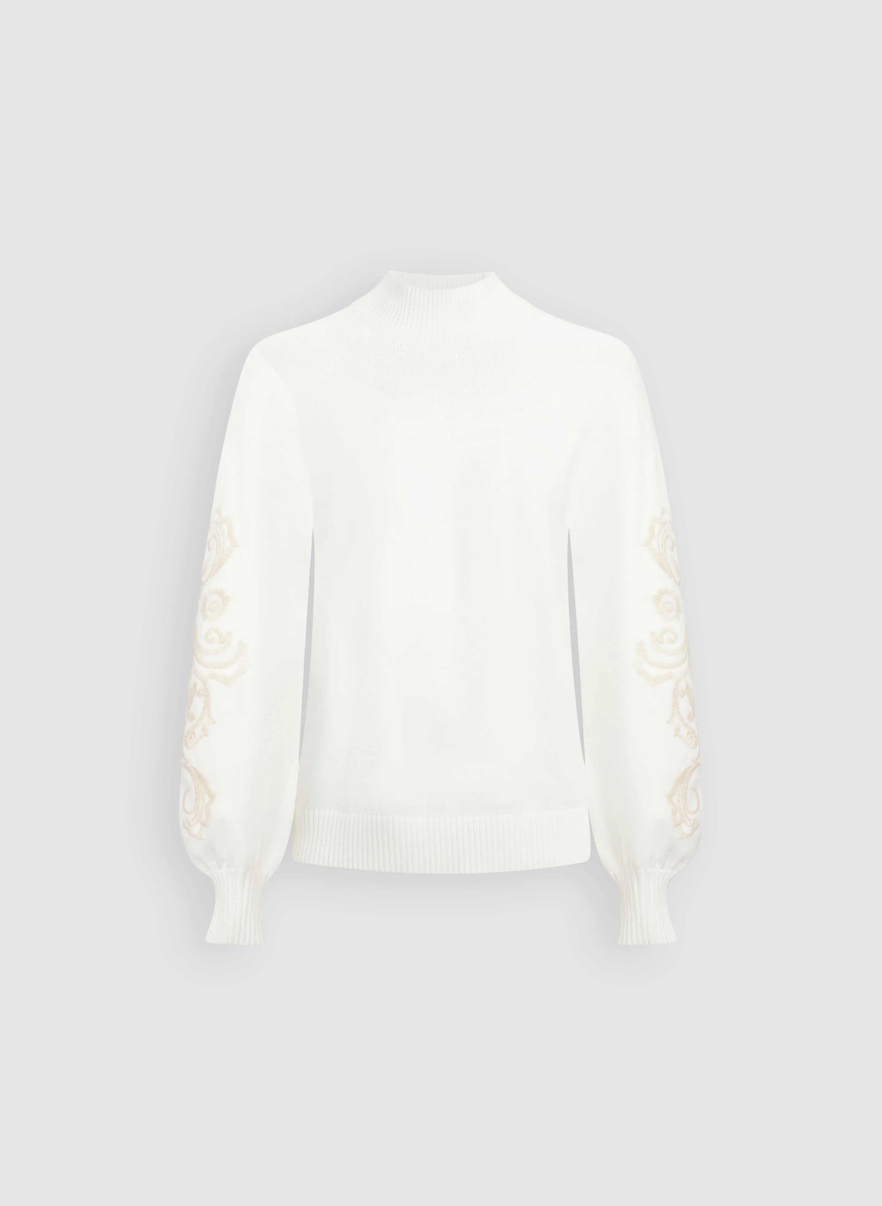 Embroidered Sleeve Sweater - Image 6