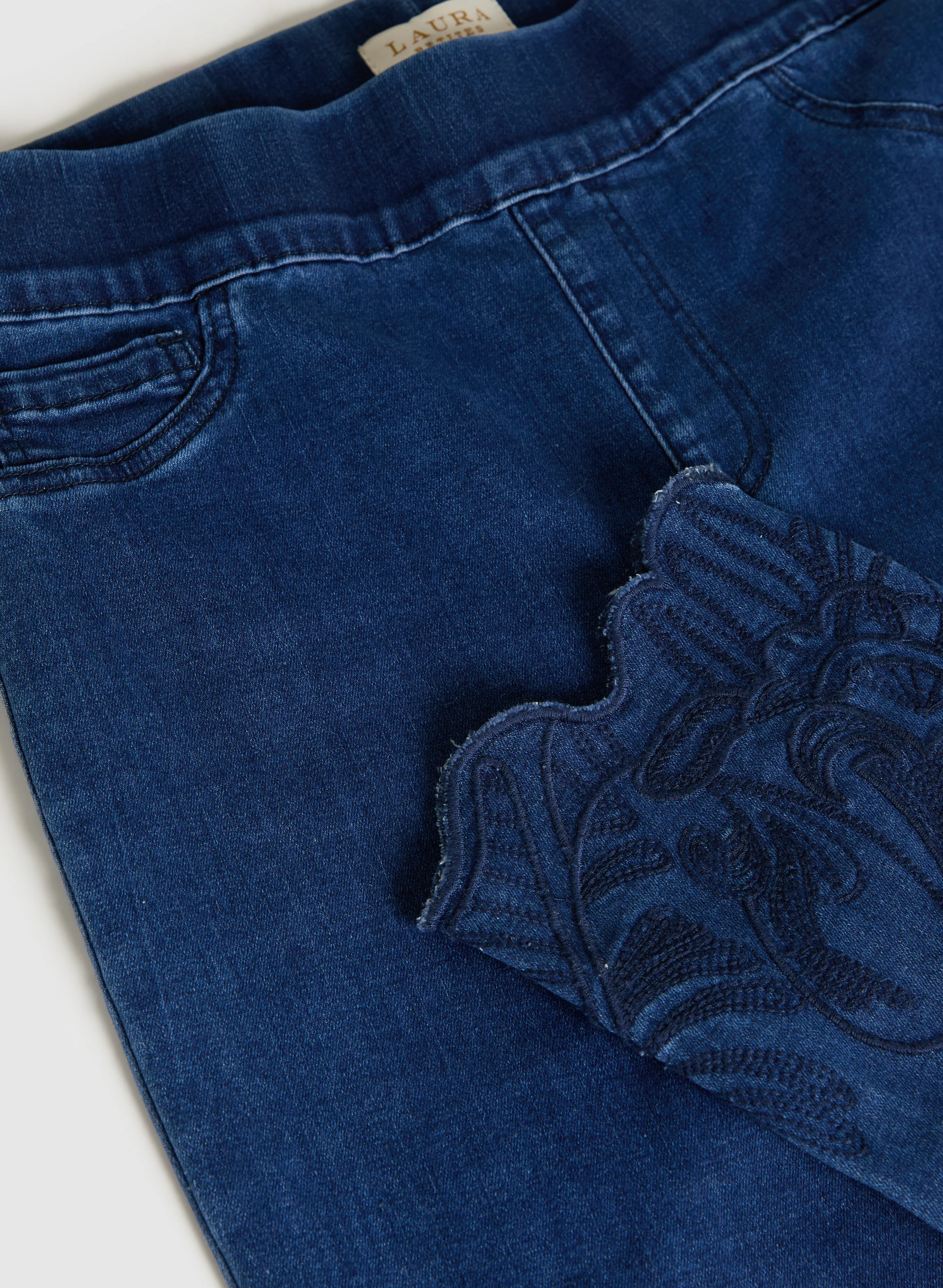Embroidered Slim-Leg Jeans - Image 7