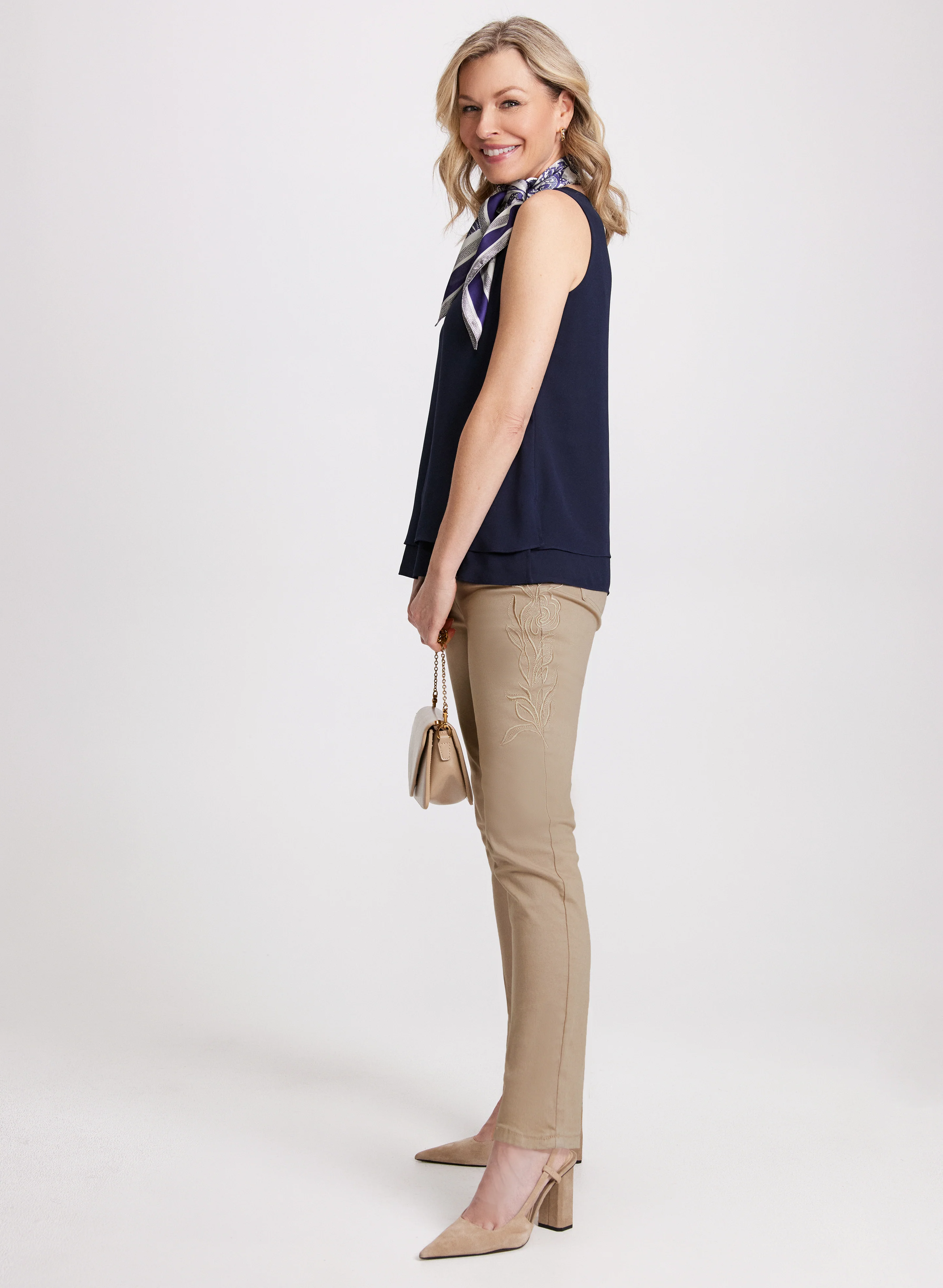 Embroidered Straight Leg Jeans - Image 4