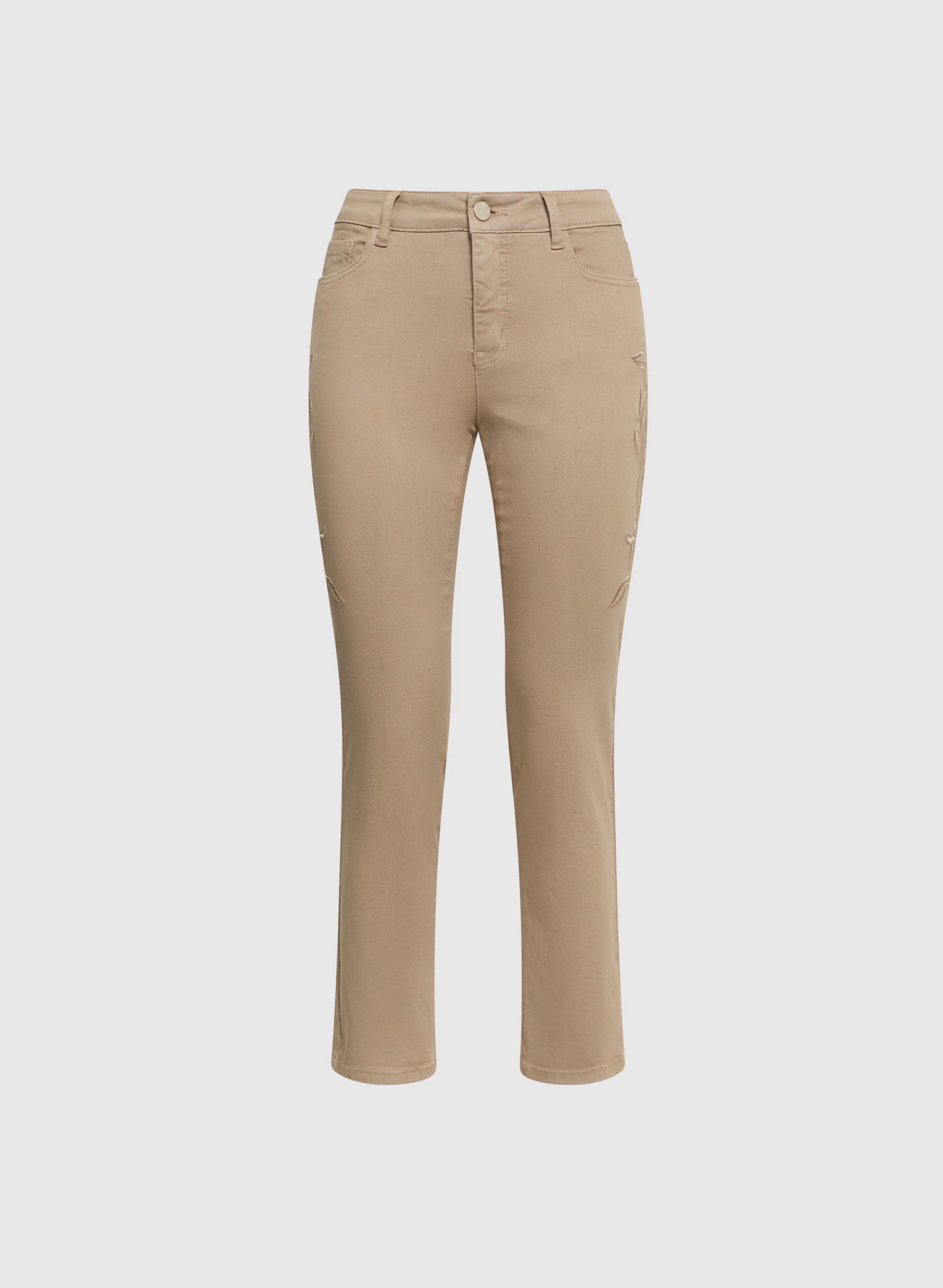 Embroidered Straight Leg Jeans - Image 6