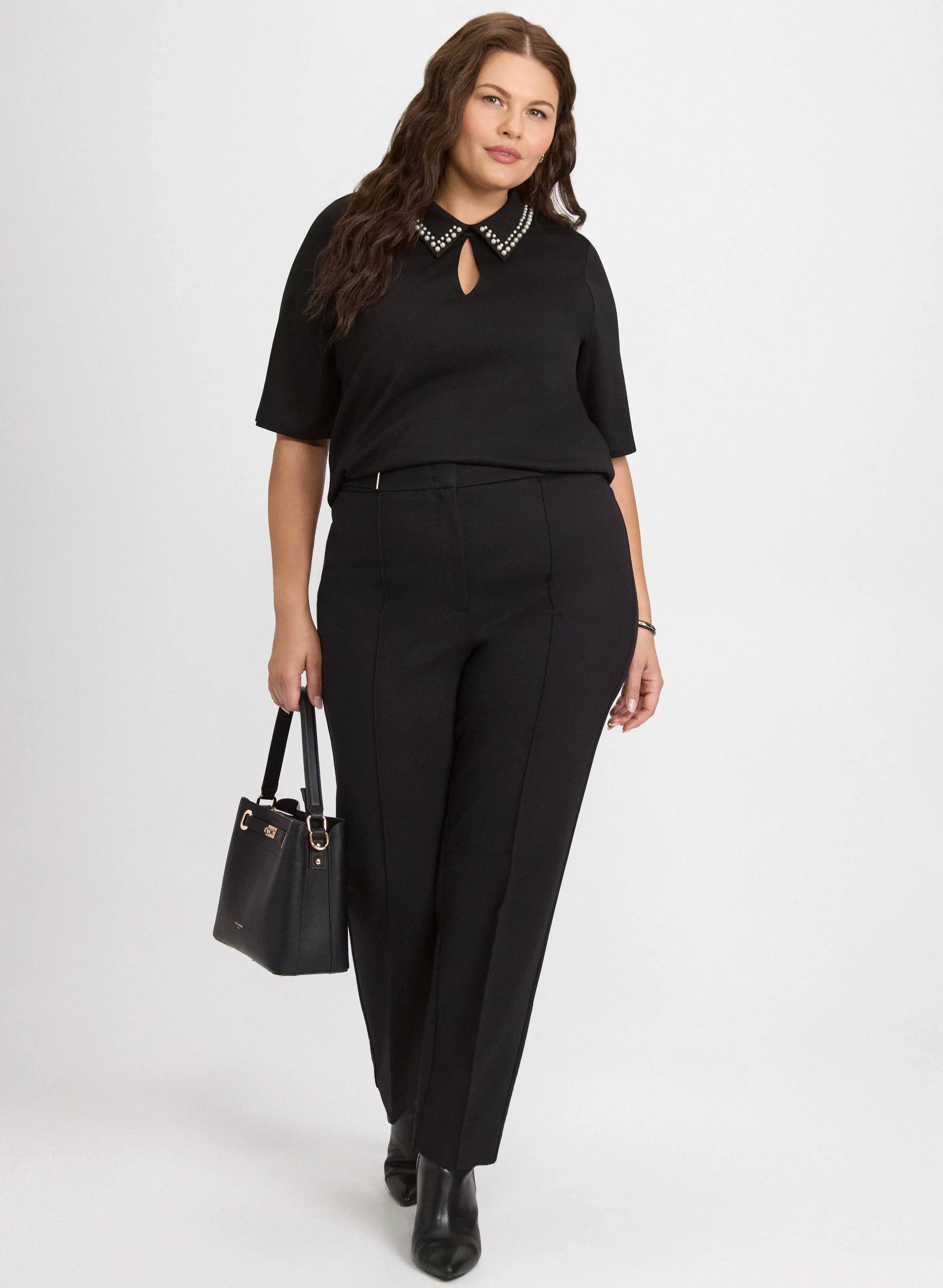 Emma Bar Trim Slim-Leg Pants - Image 3