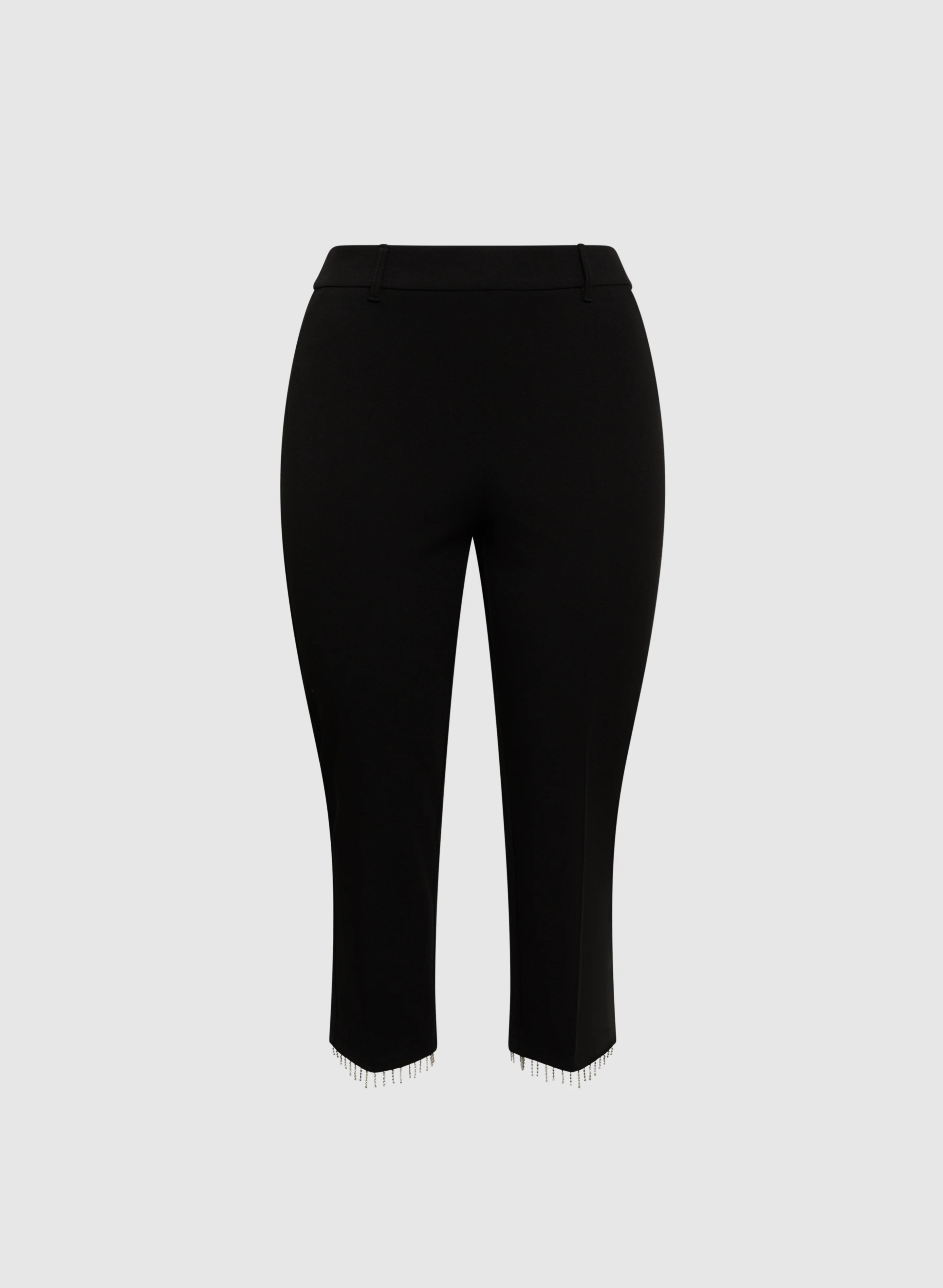 Emma Crystal Fringe Slim-Leg Pants - Image 6
