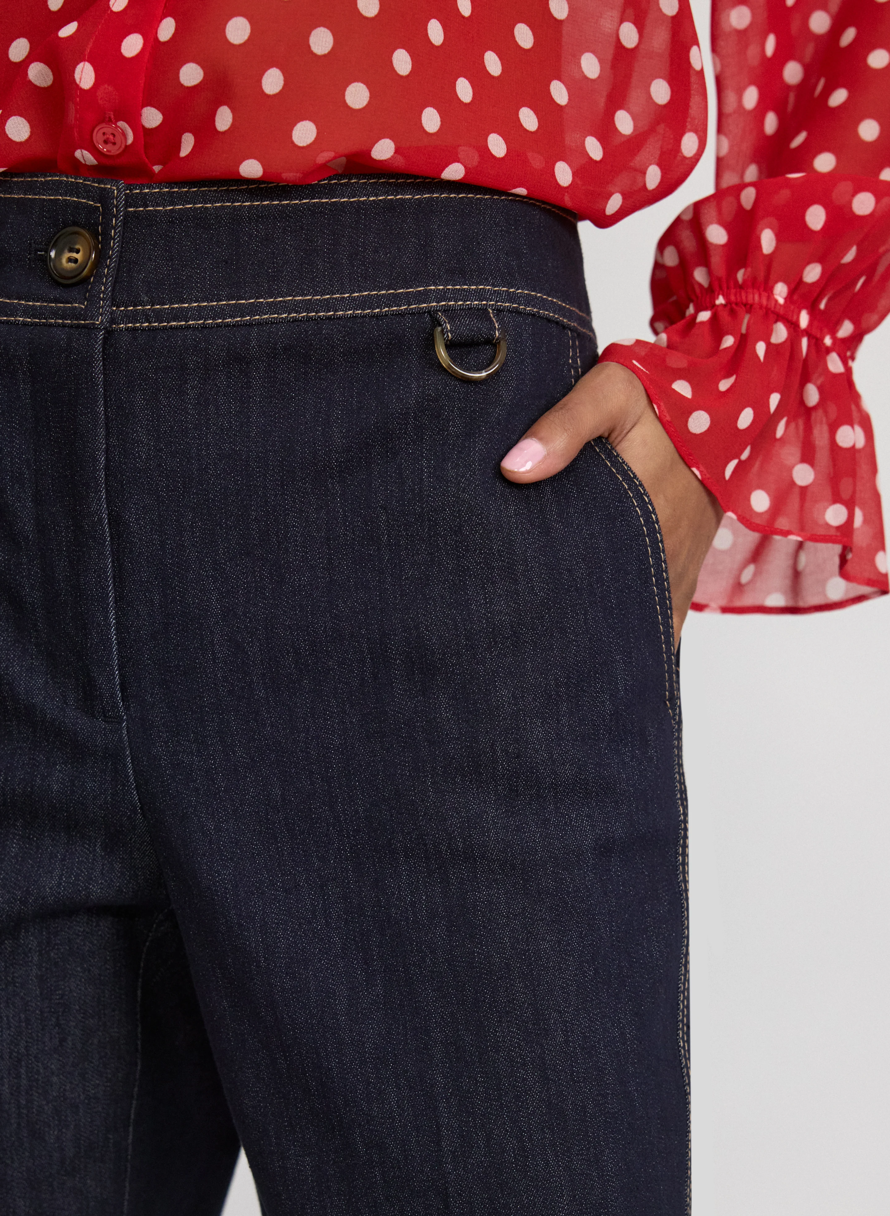 Emma Denim Slim-Leg Pants - Image 7
