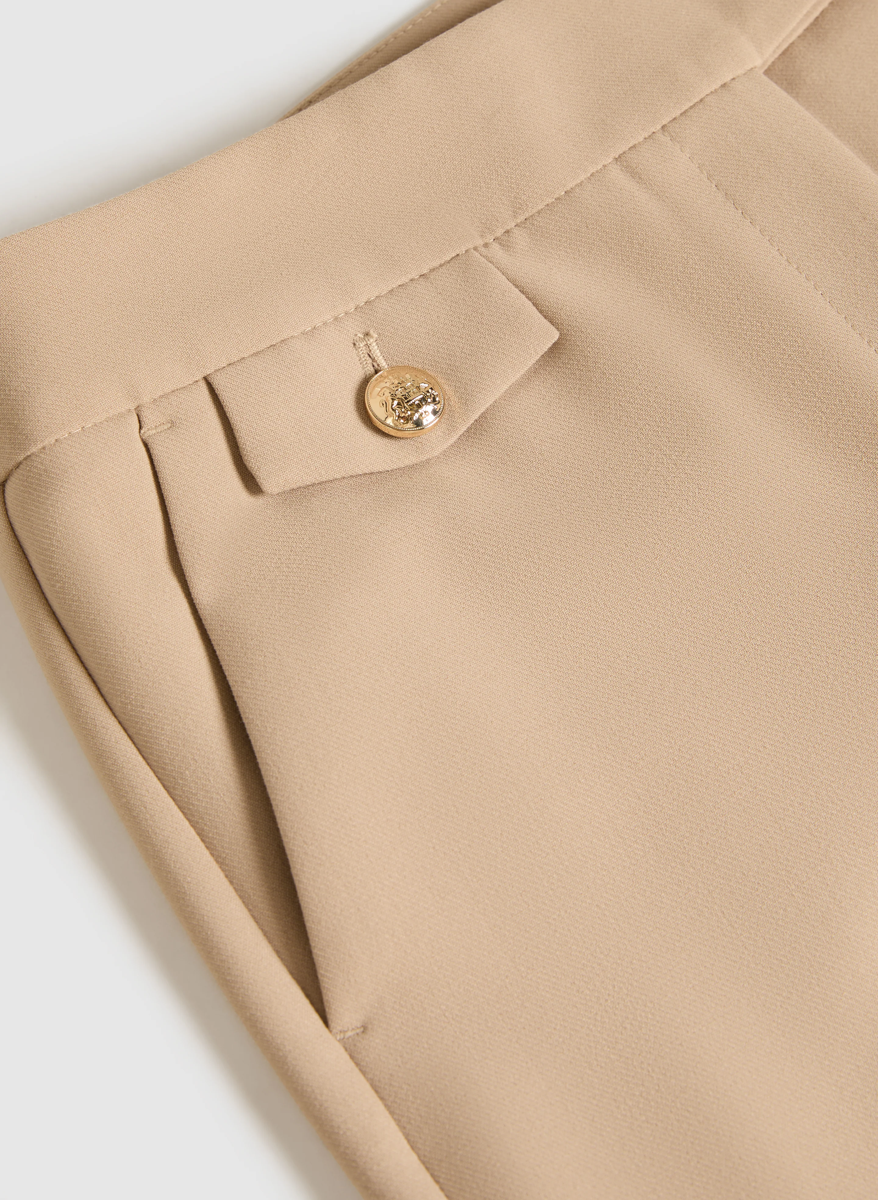 Emma Embossed Button Slim-Leg Pants - Image 7