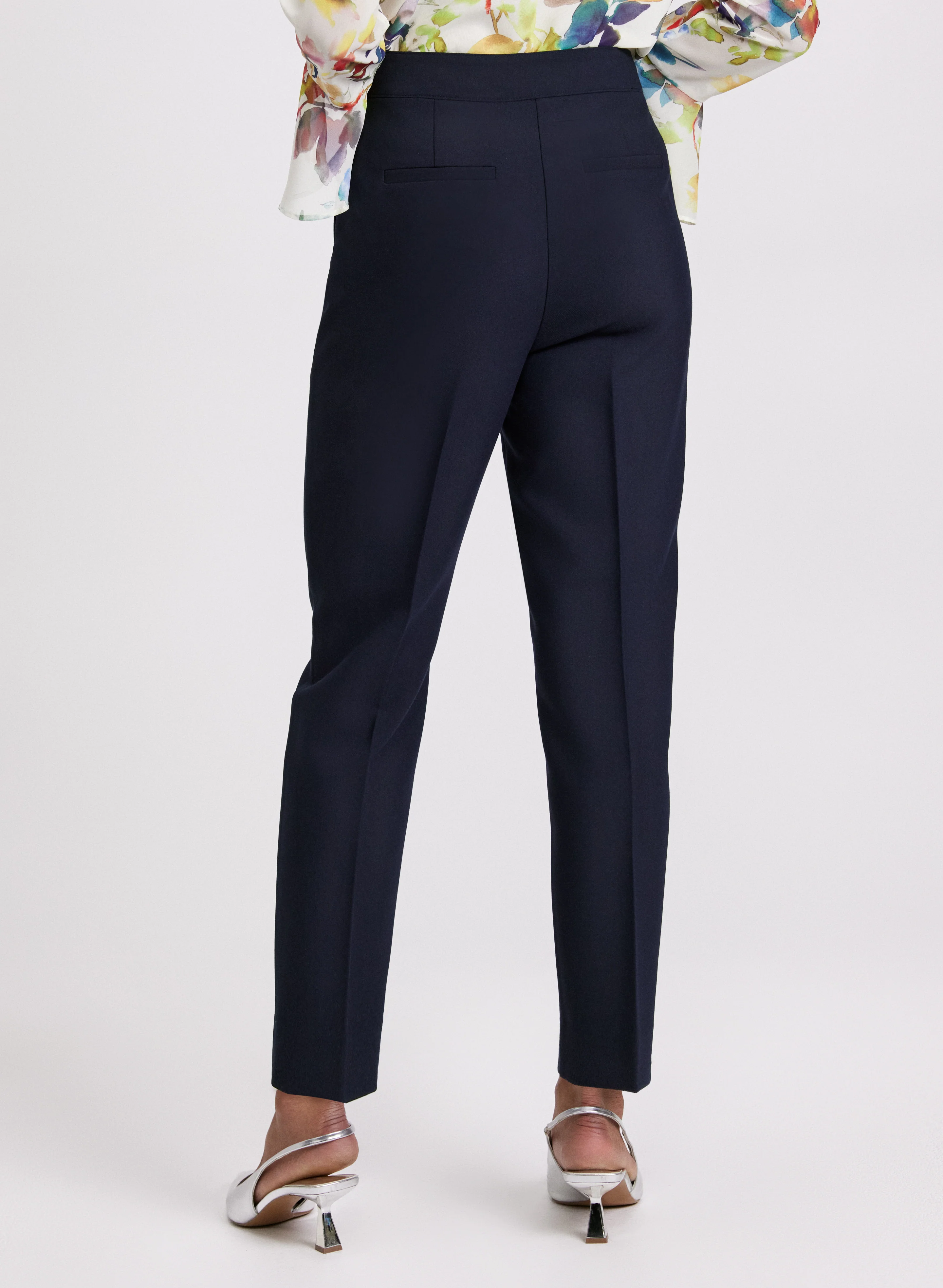 Emma Seamed Slim-Leg Pants - Image 2