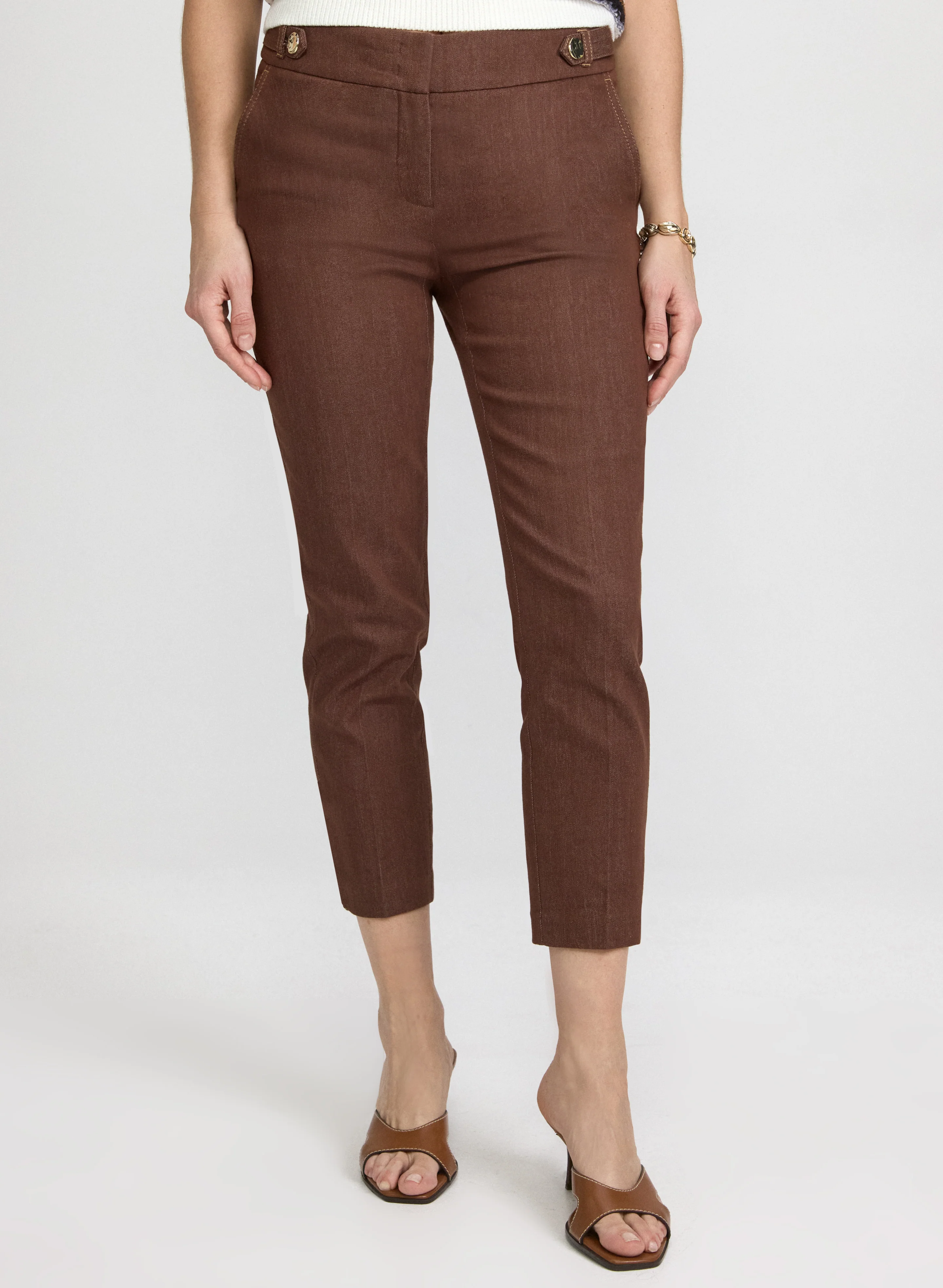 Emma Slim-Leg Denim Pants