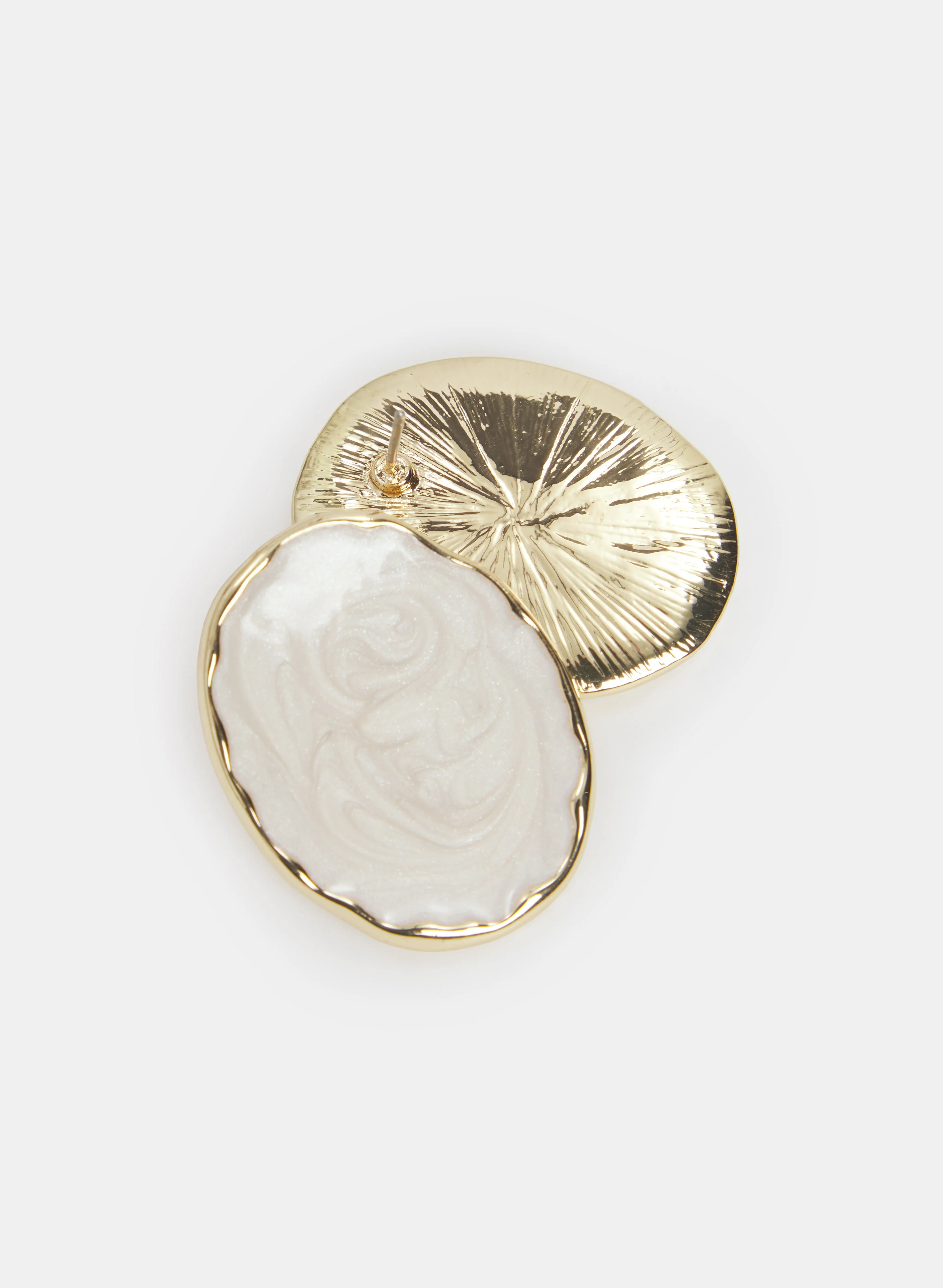 Enamel Button Earrings - Image 2