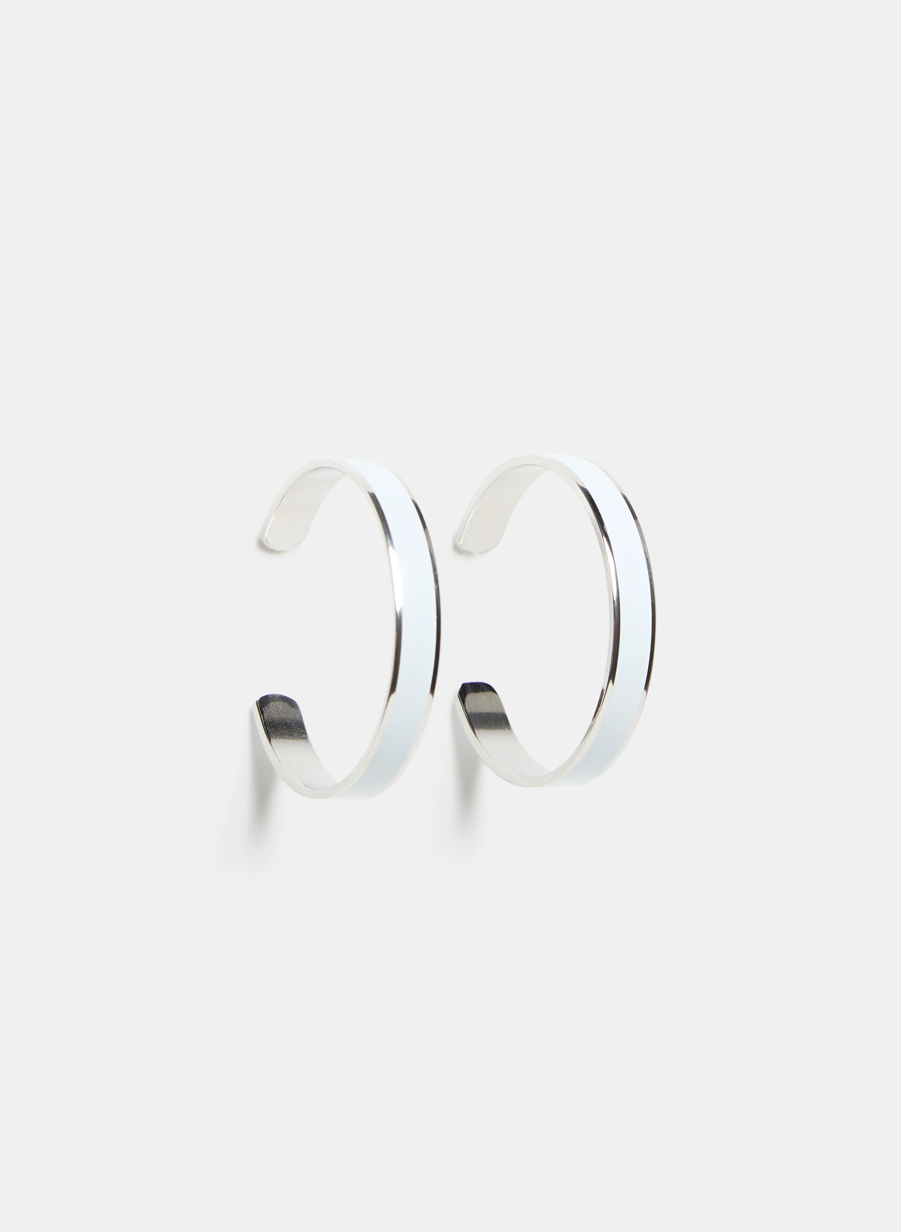 Enamel Hoop Earrings - Image 3