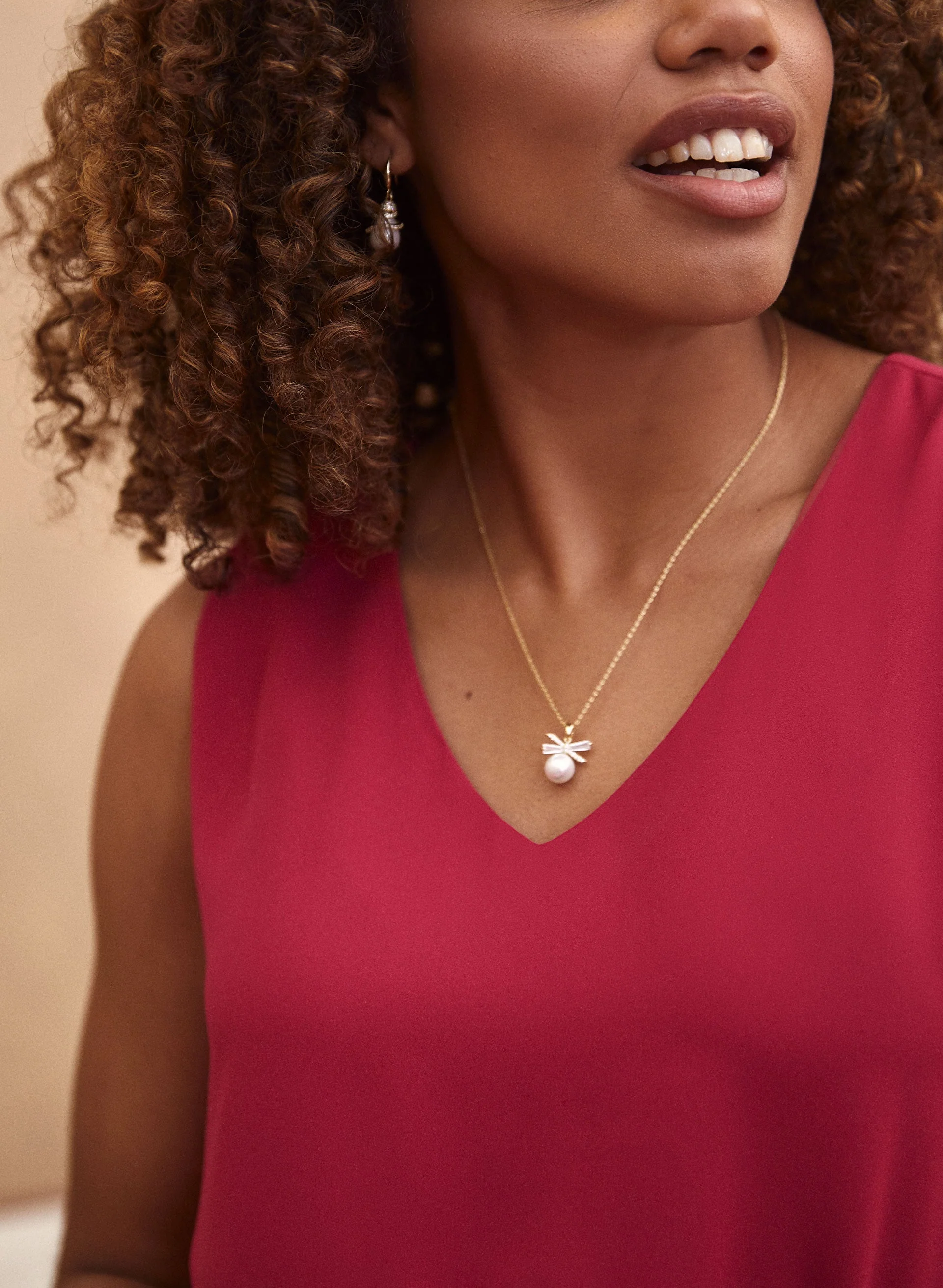 Essential V-Neck Blouse - Image 4
