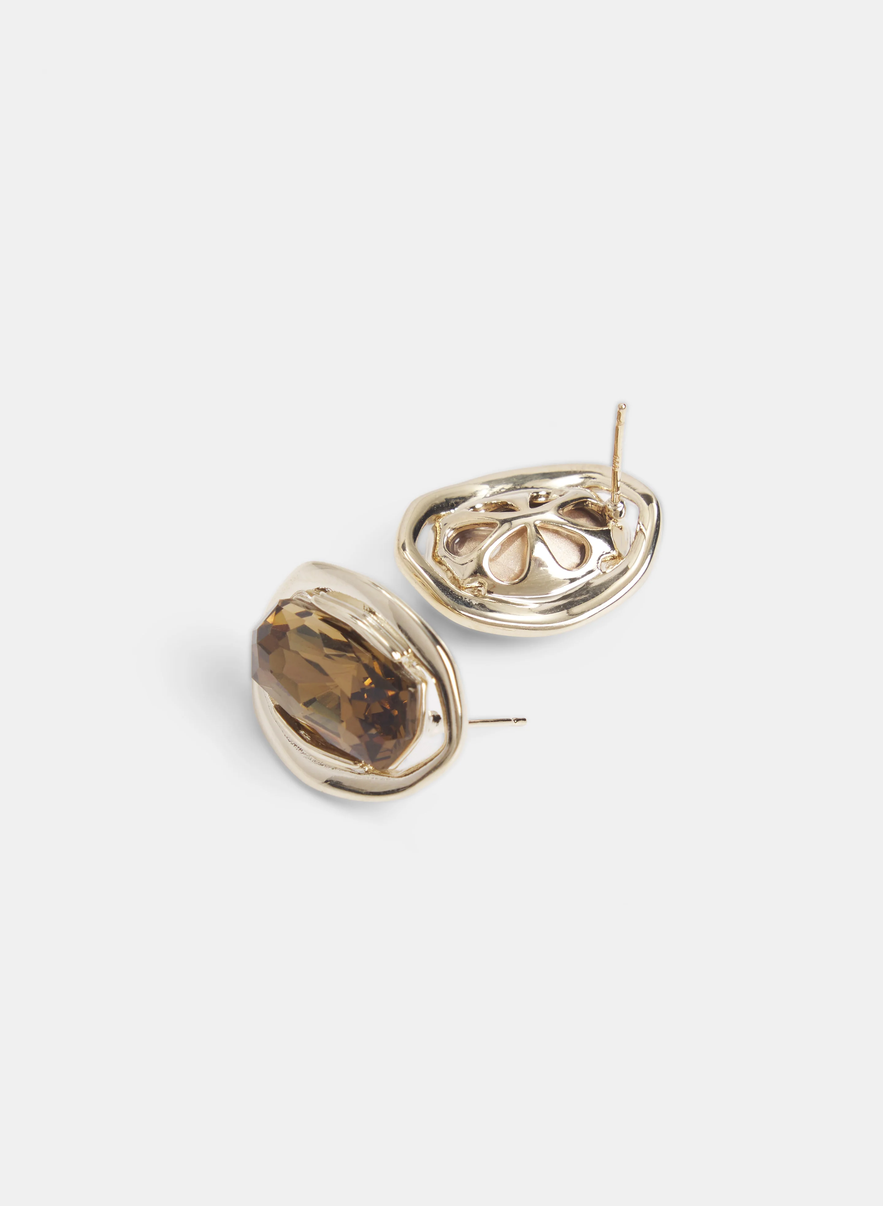 Faceted Stone Earrings - Image 2