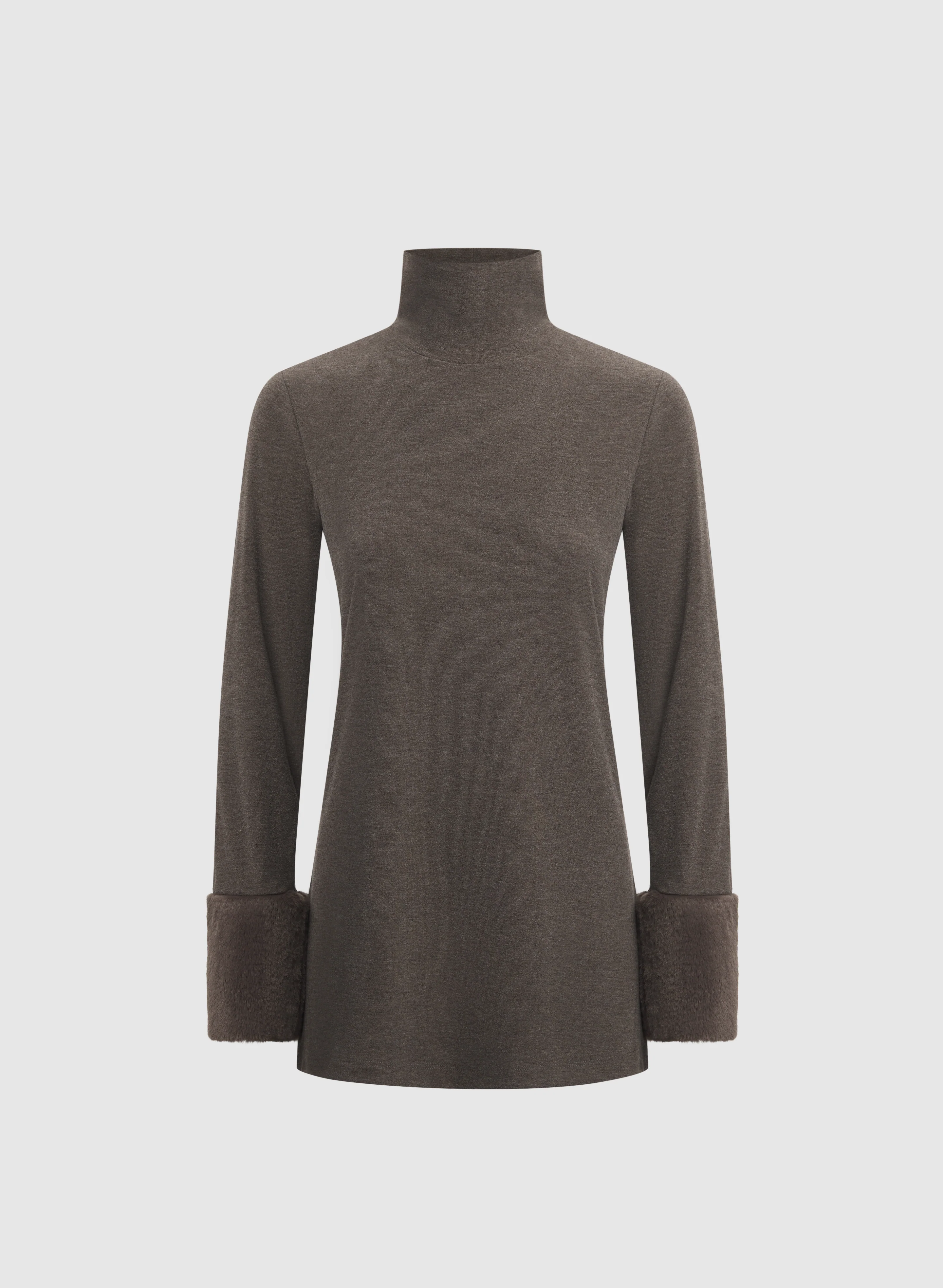 Faux-Fur Cuff Top - Image 6