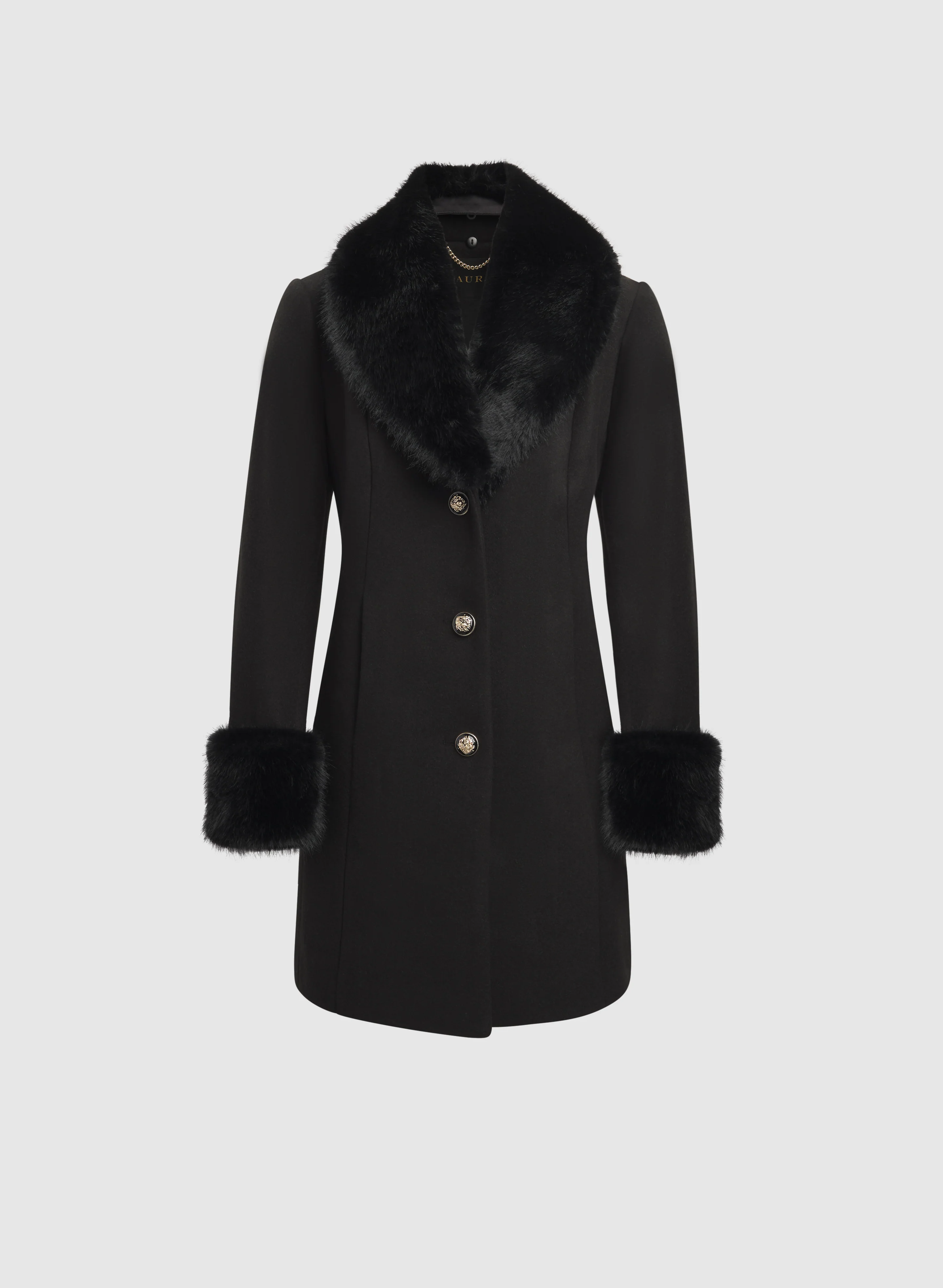 Faux-Fur Detail Coat - Image 6