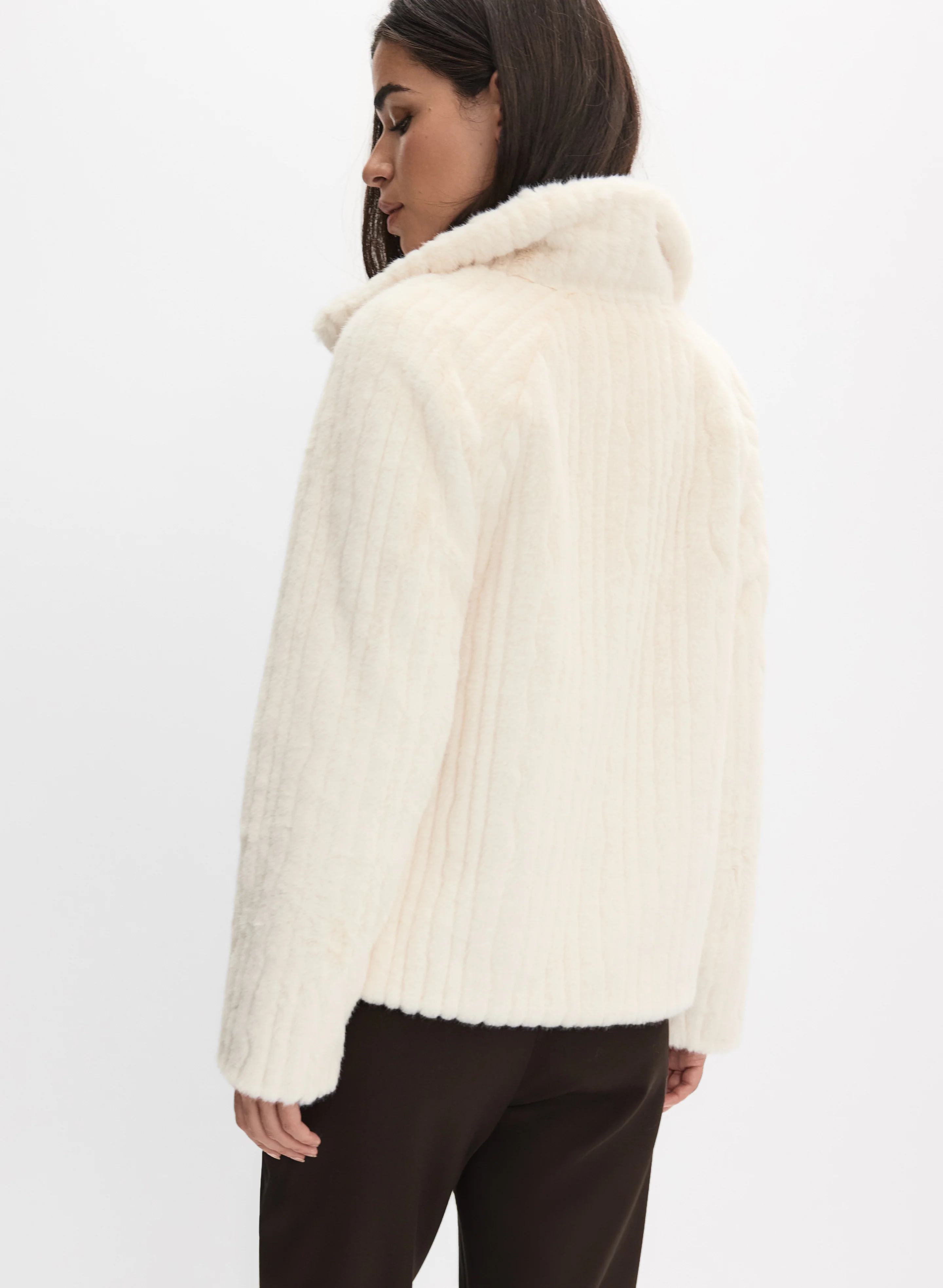 Faux Fur Jacket - Image 4