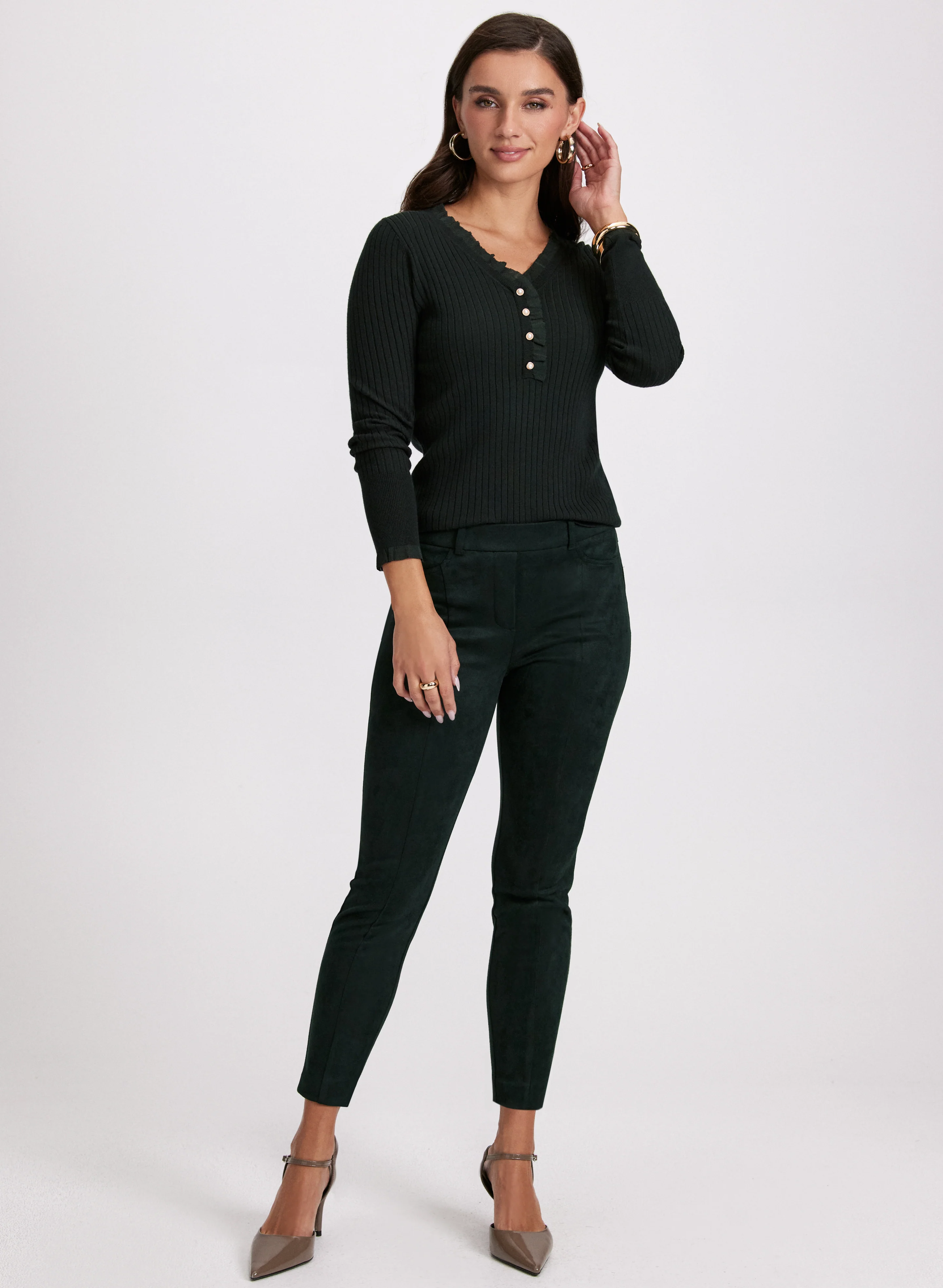 Faux-Suede Chloe Leggings - Image 4