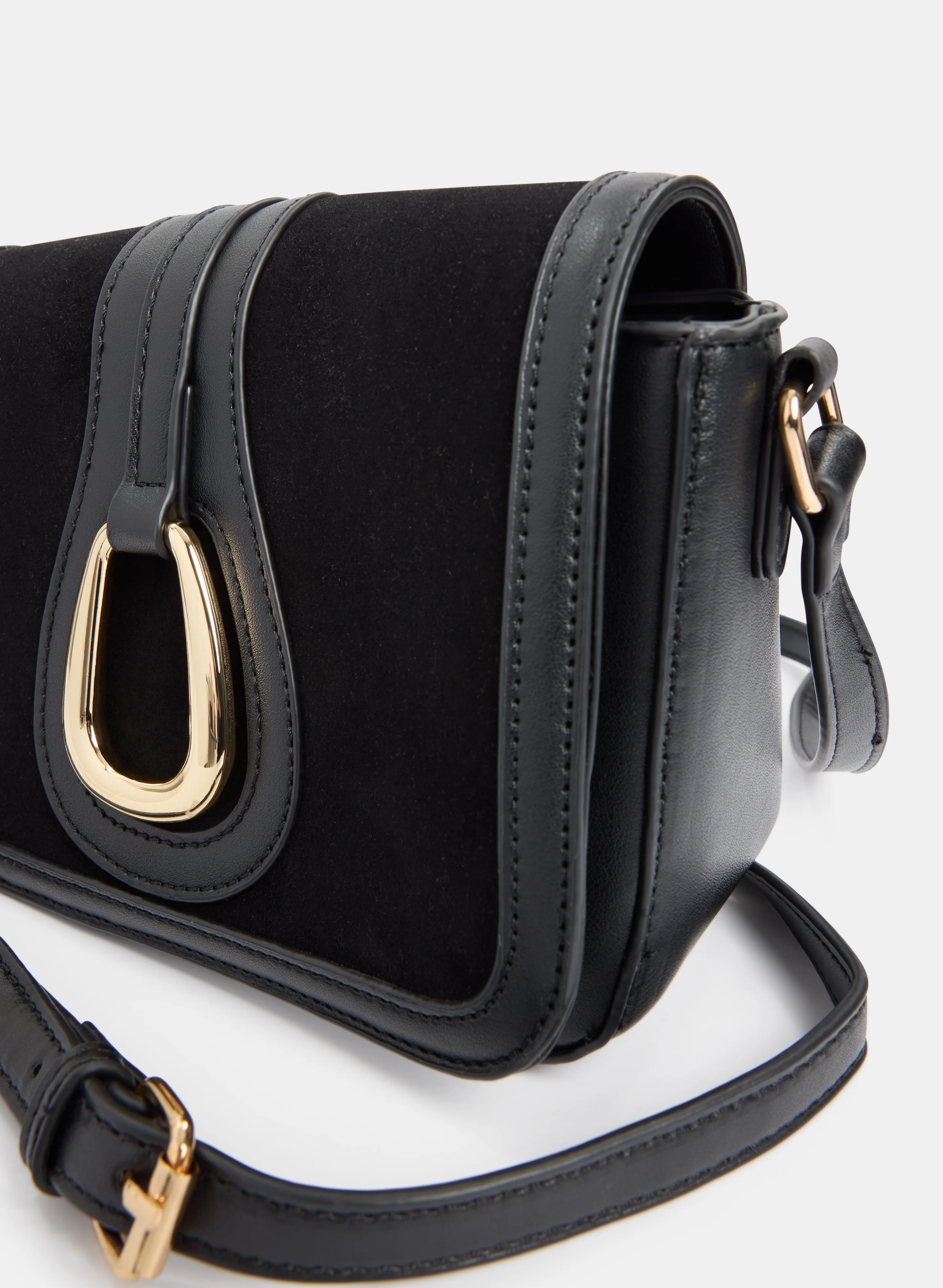 Faux-Suede Handbag - Image 2