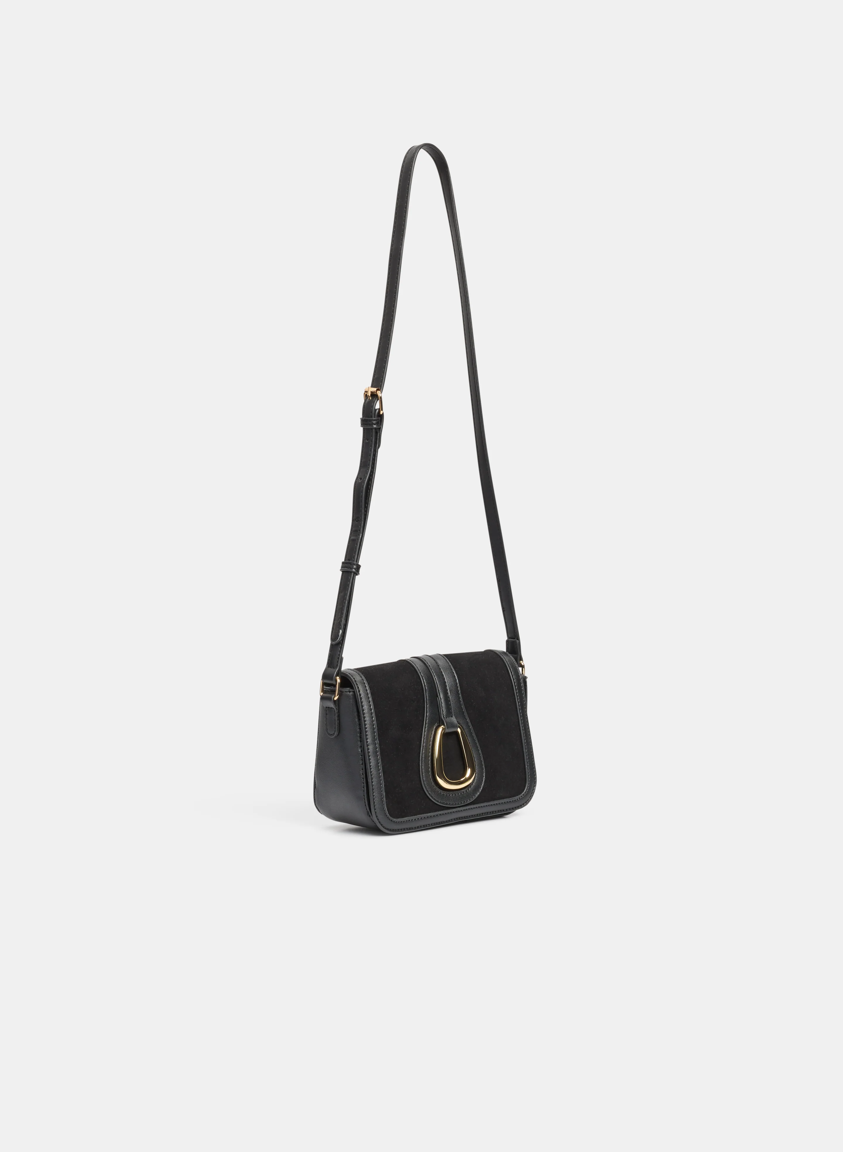 Faux-Suede Handbag - Image 3