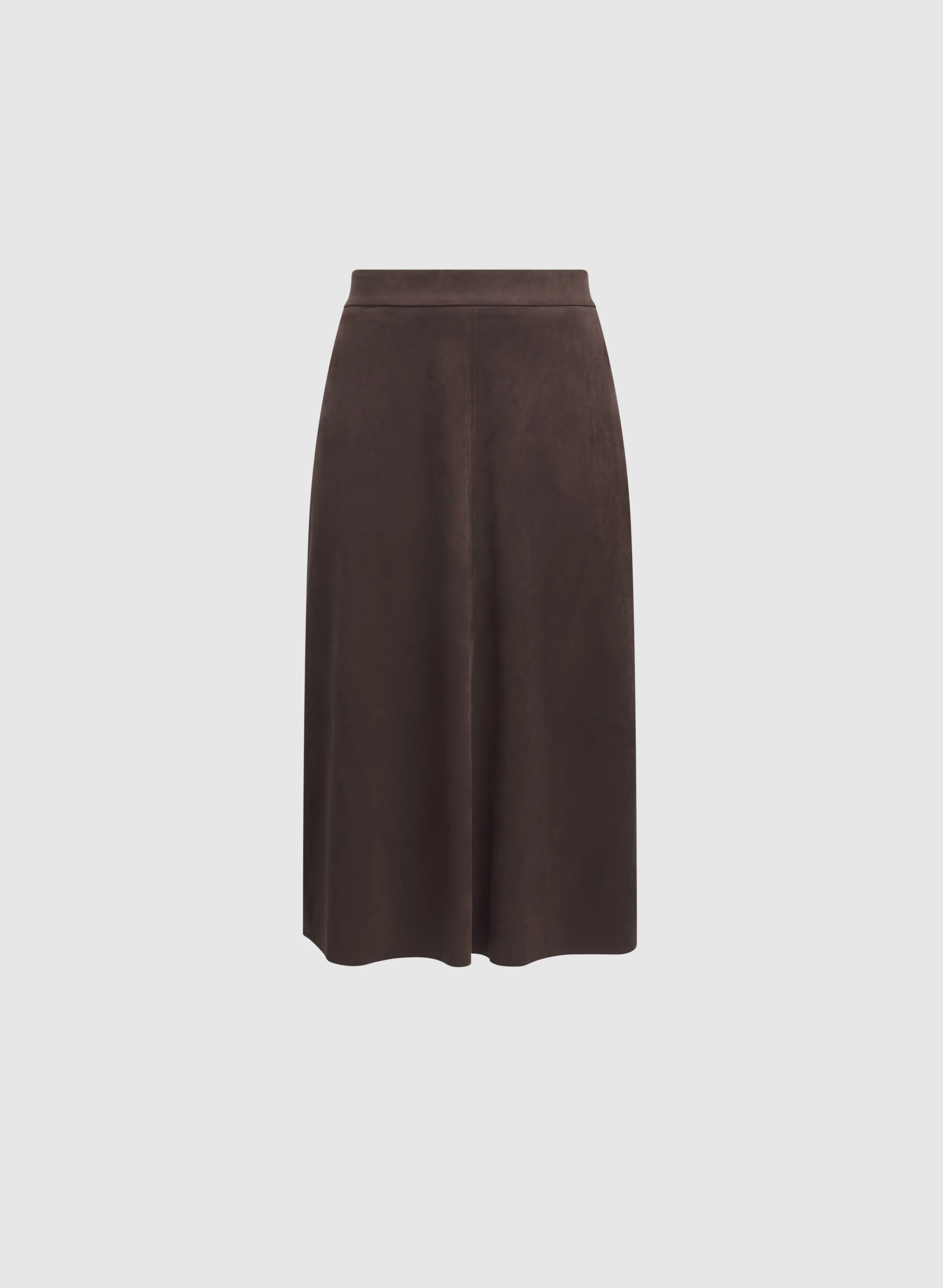 Faux-Suede Midi Skirt - Image 6