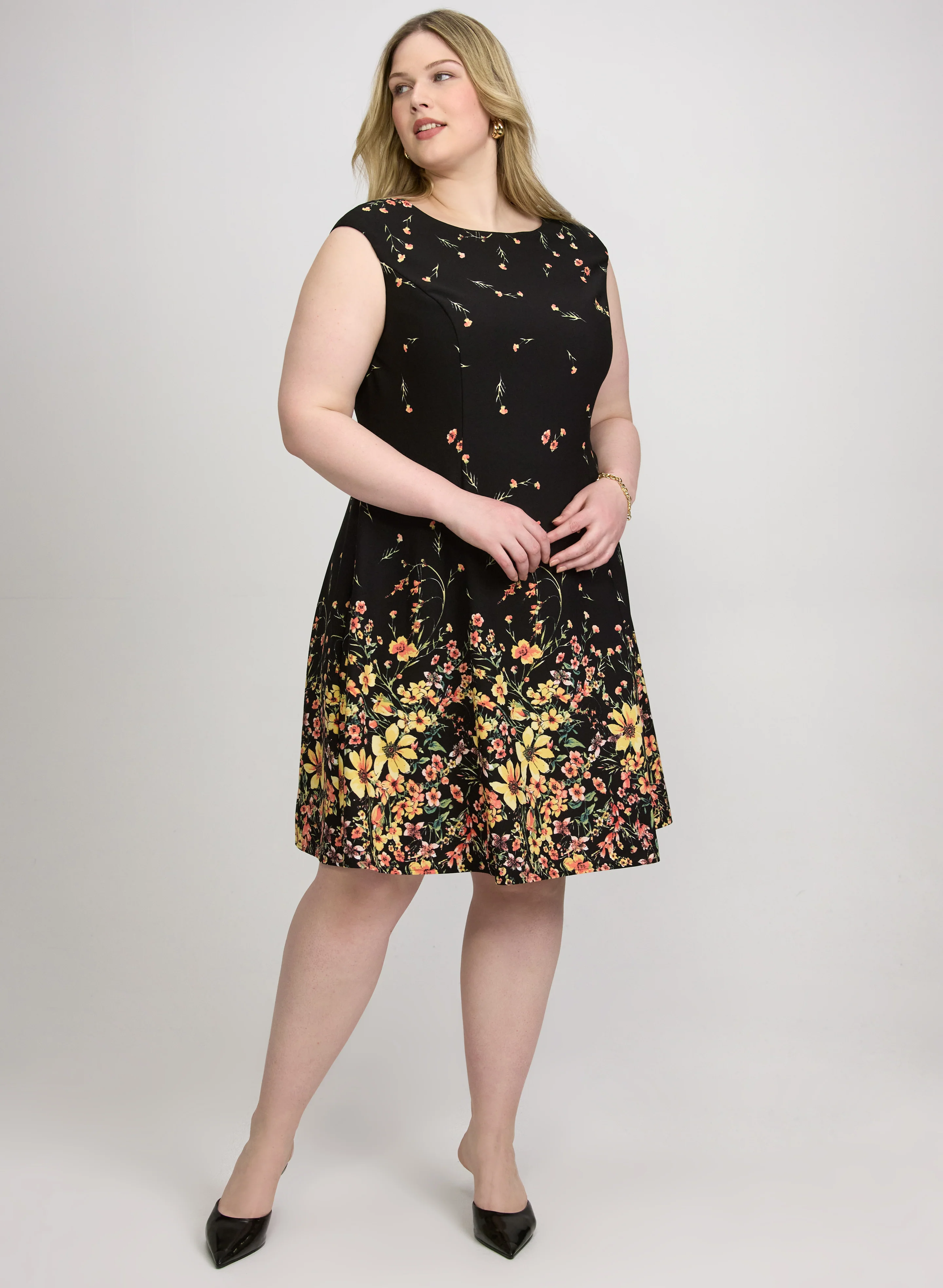 Fit & Flare Floral Dress