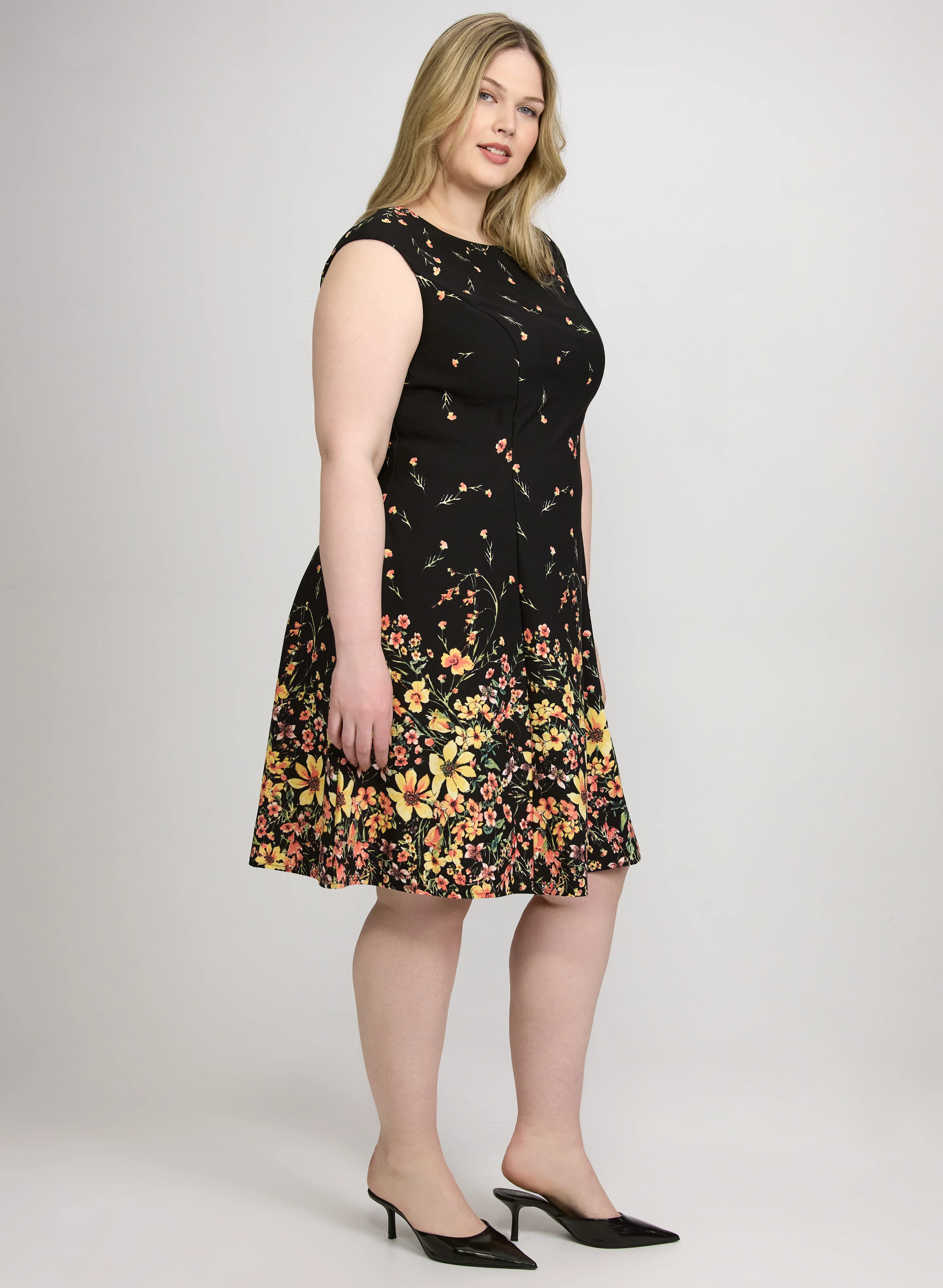 Fit & Flare Floral Dress - Image 2
