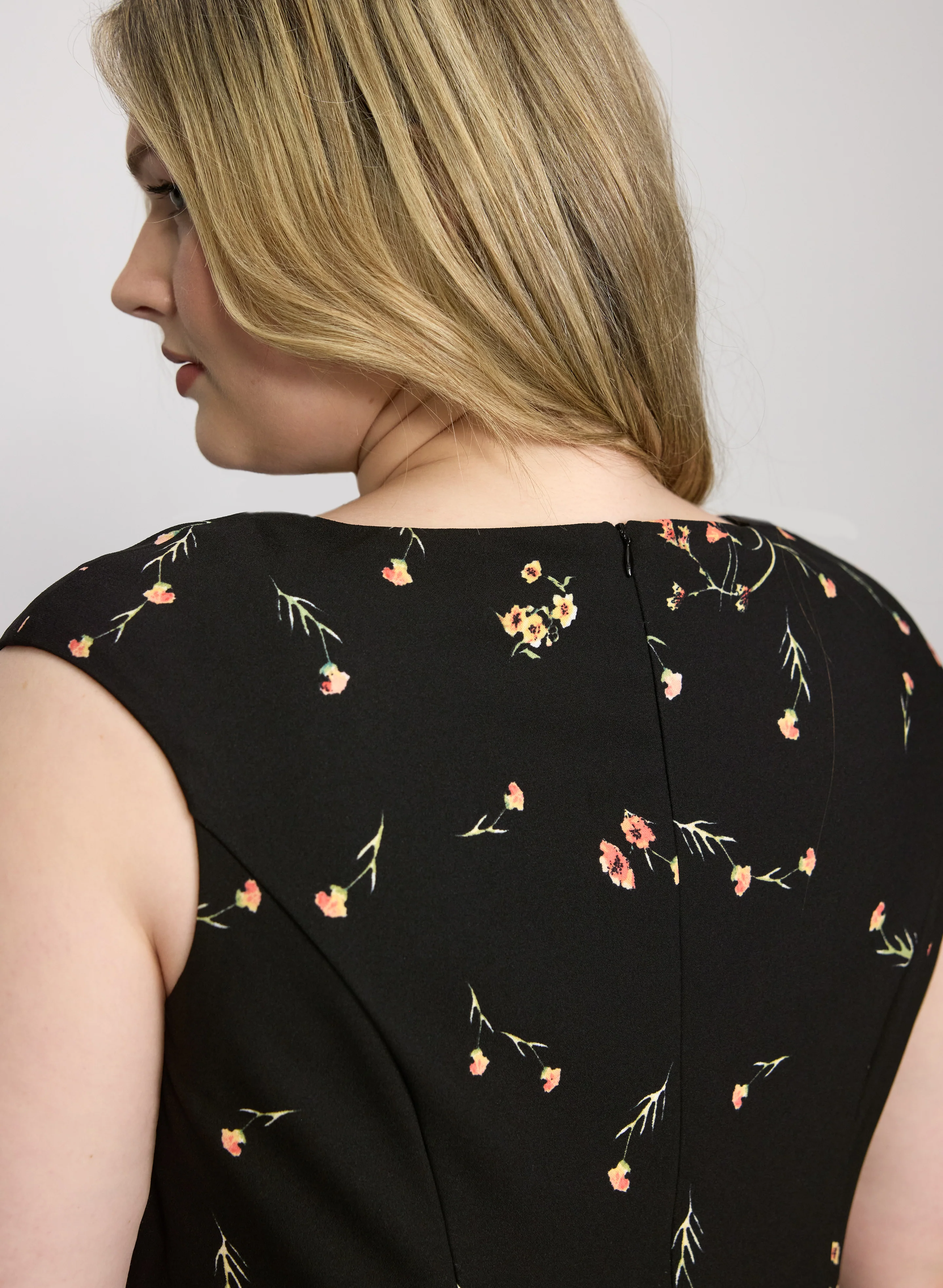 Fit & Flare Floral Dress - Image 5