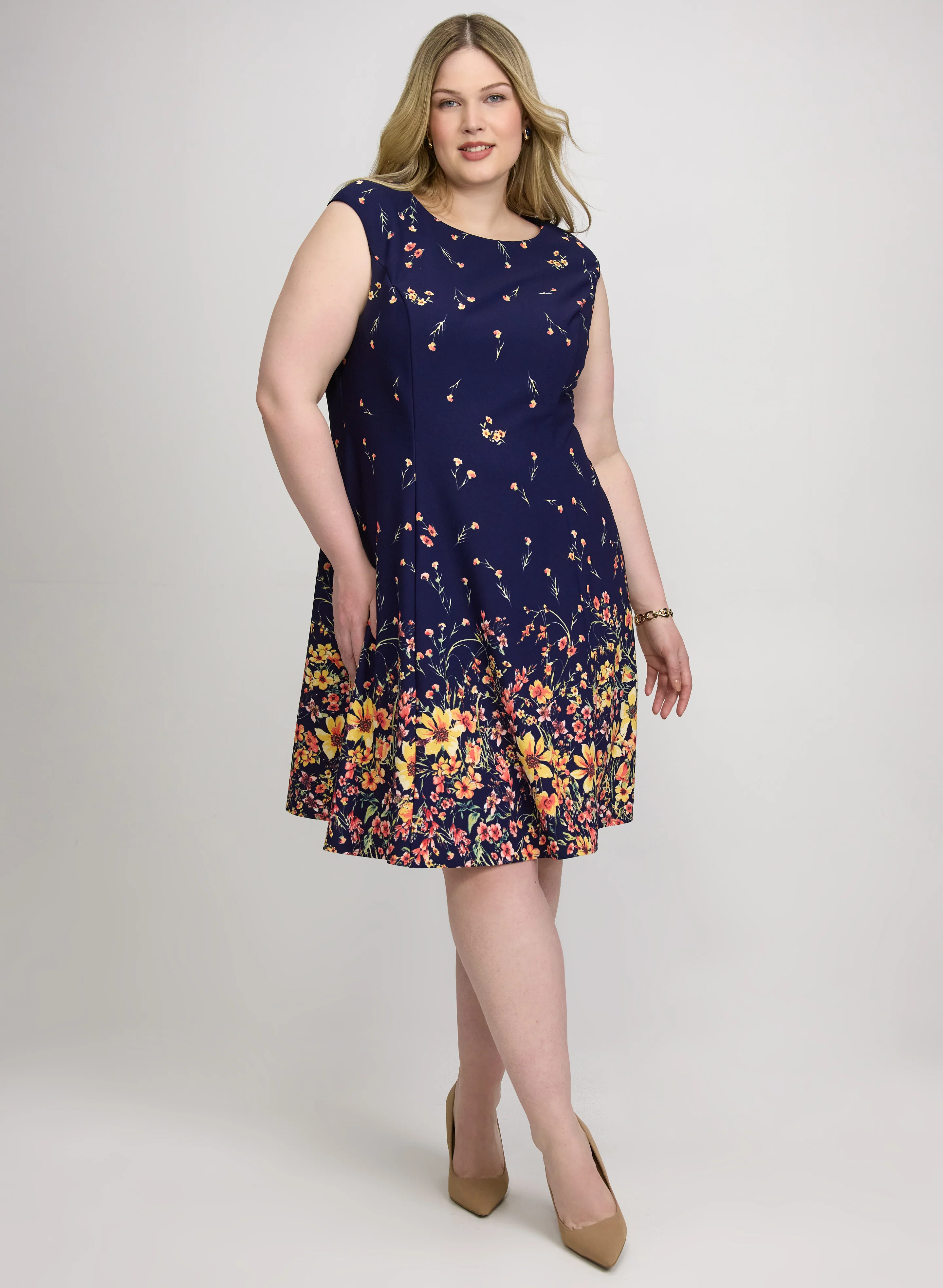 Fit & Flare Floral Dress