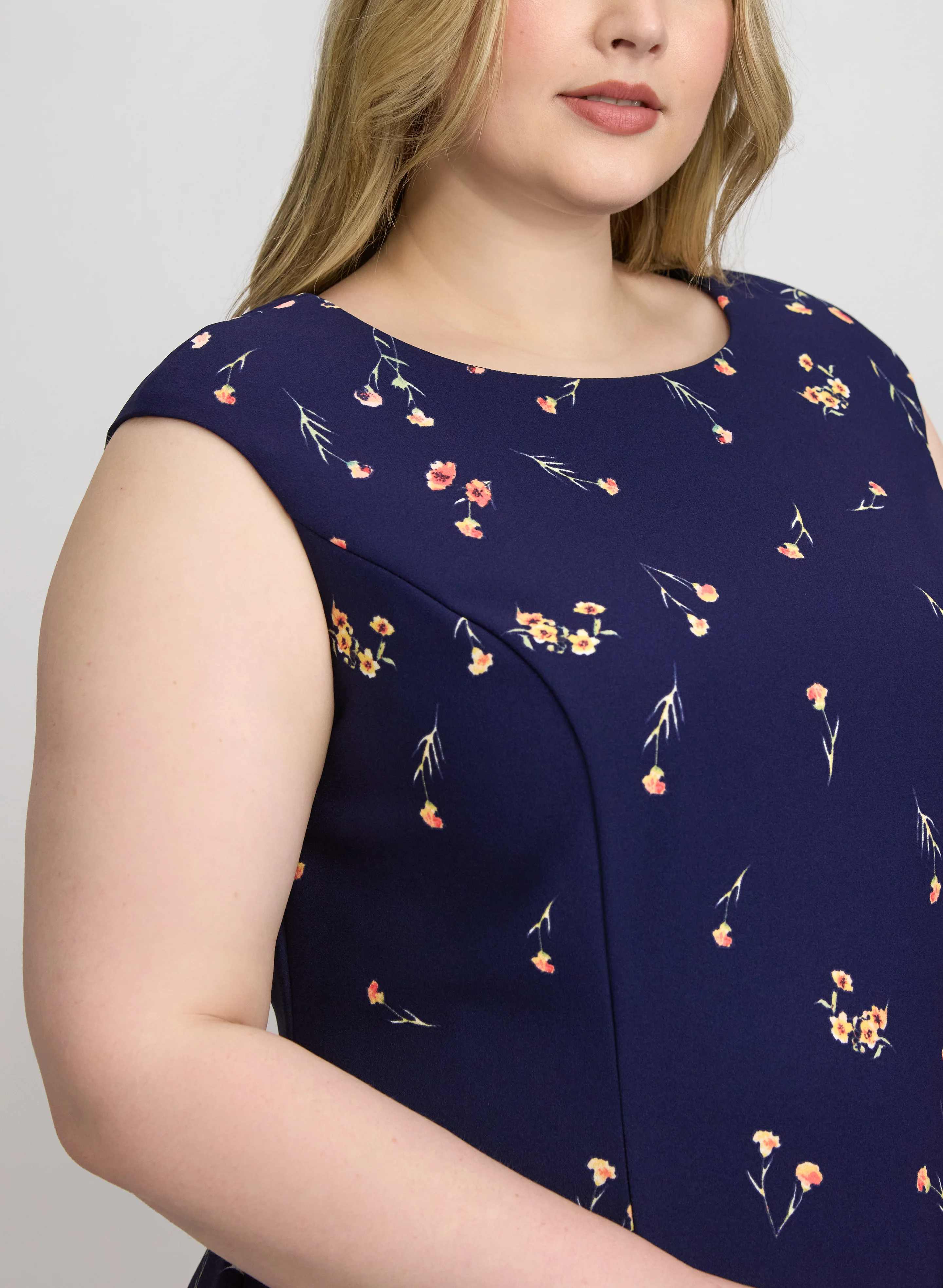 Fit & Flare Floral Dress - Image 3