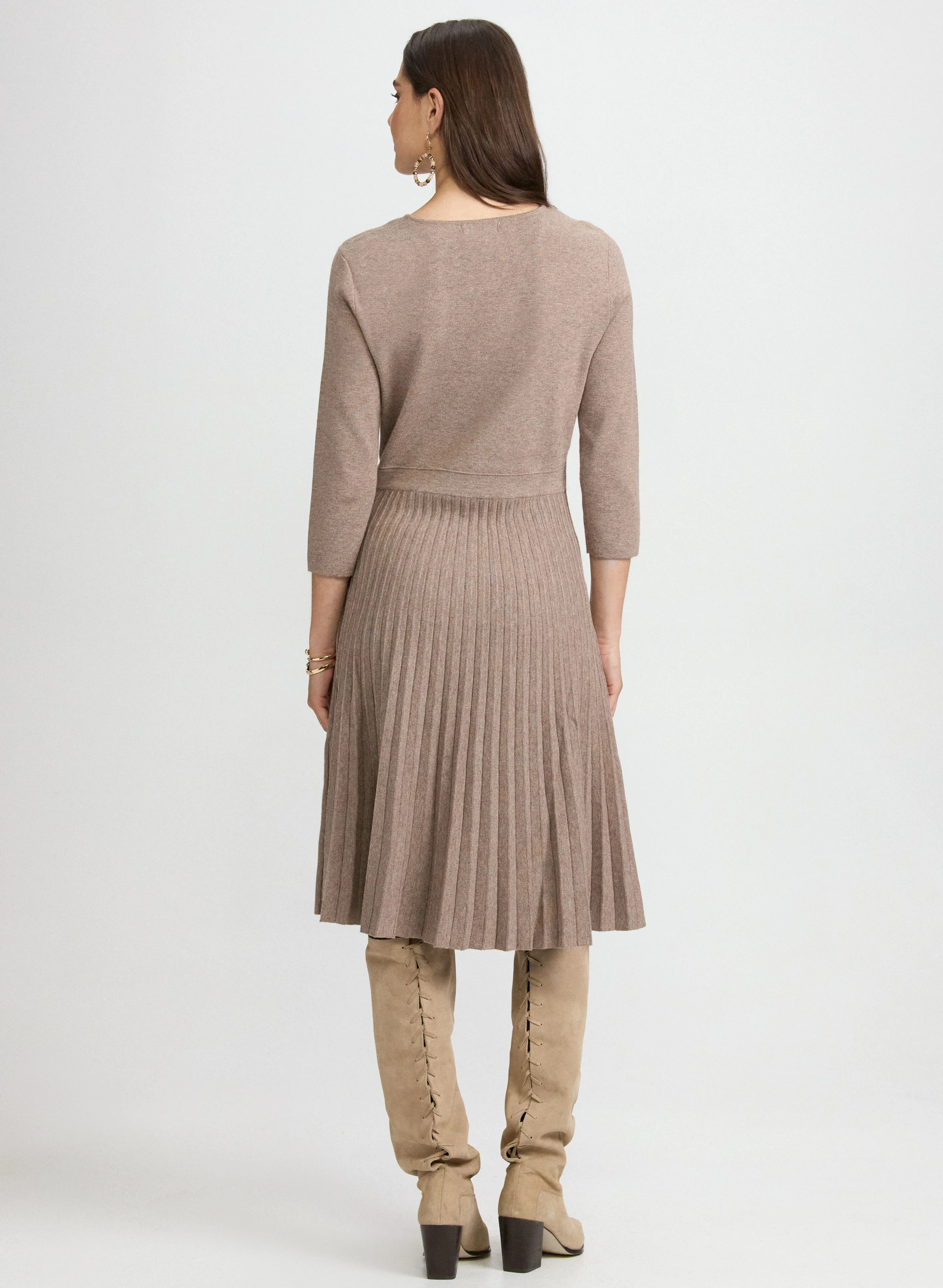 Fit & Flare Knit Dress - Image 3