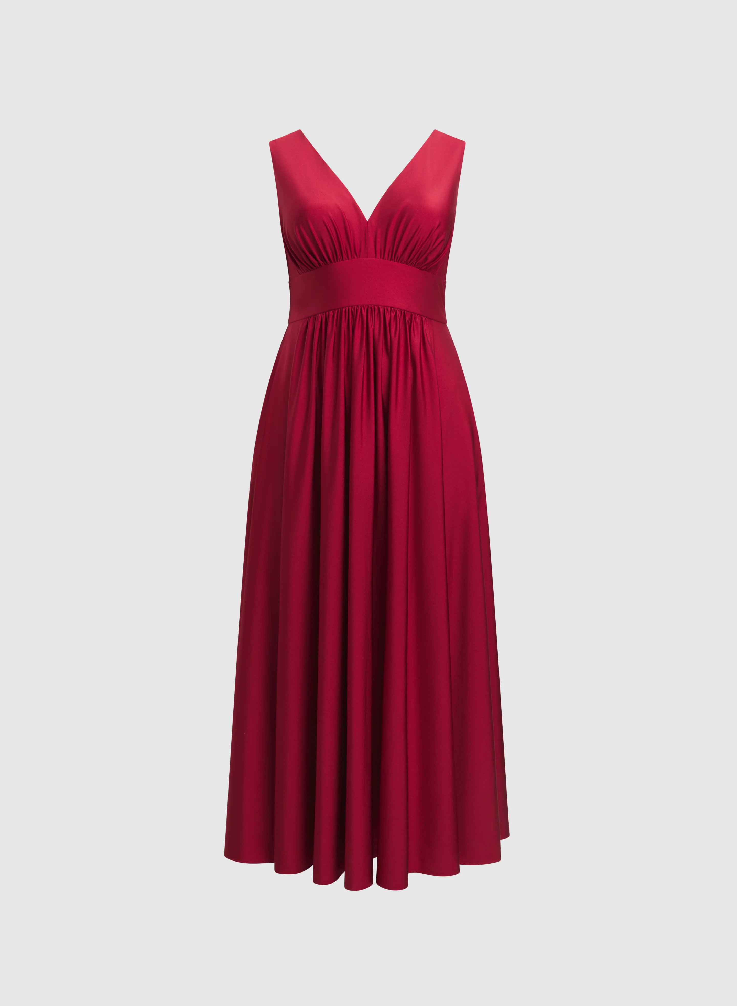 Fit & Flare V-Neck Dress - Image 6