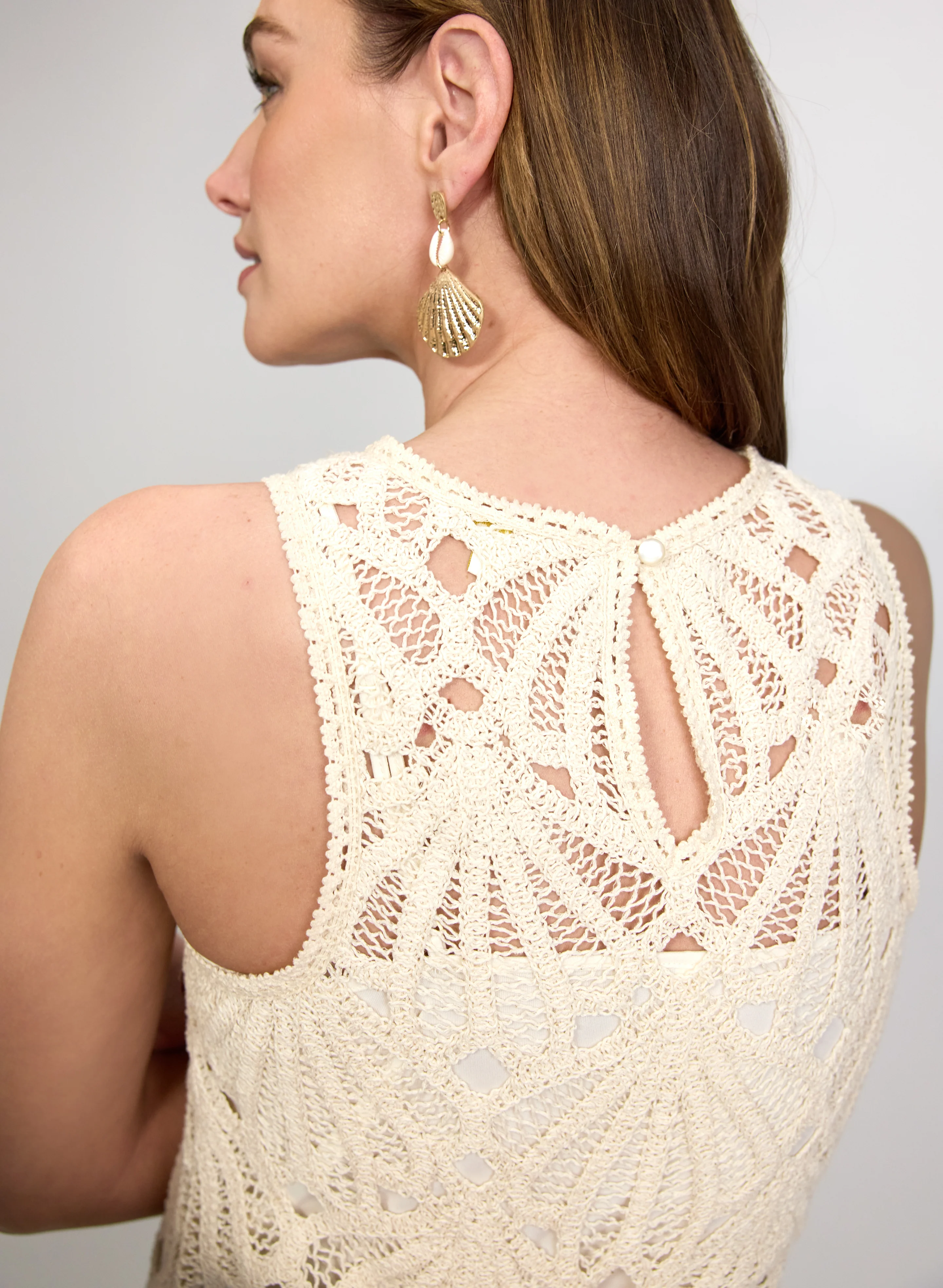 Fitted Crochet Dress - Image 3