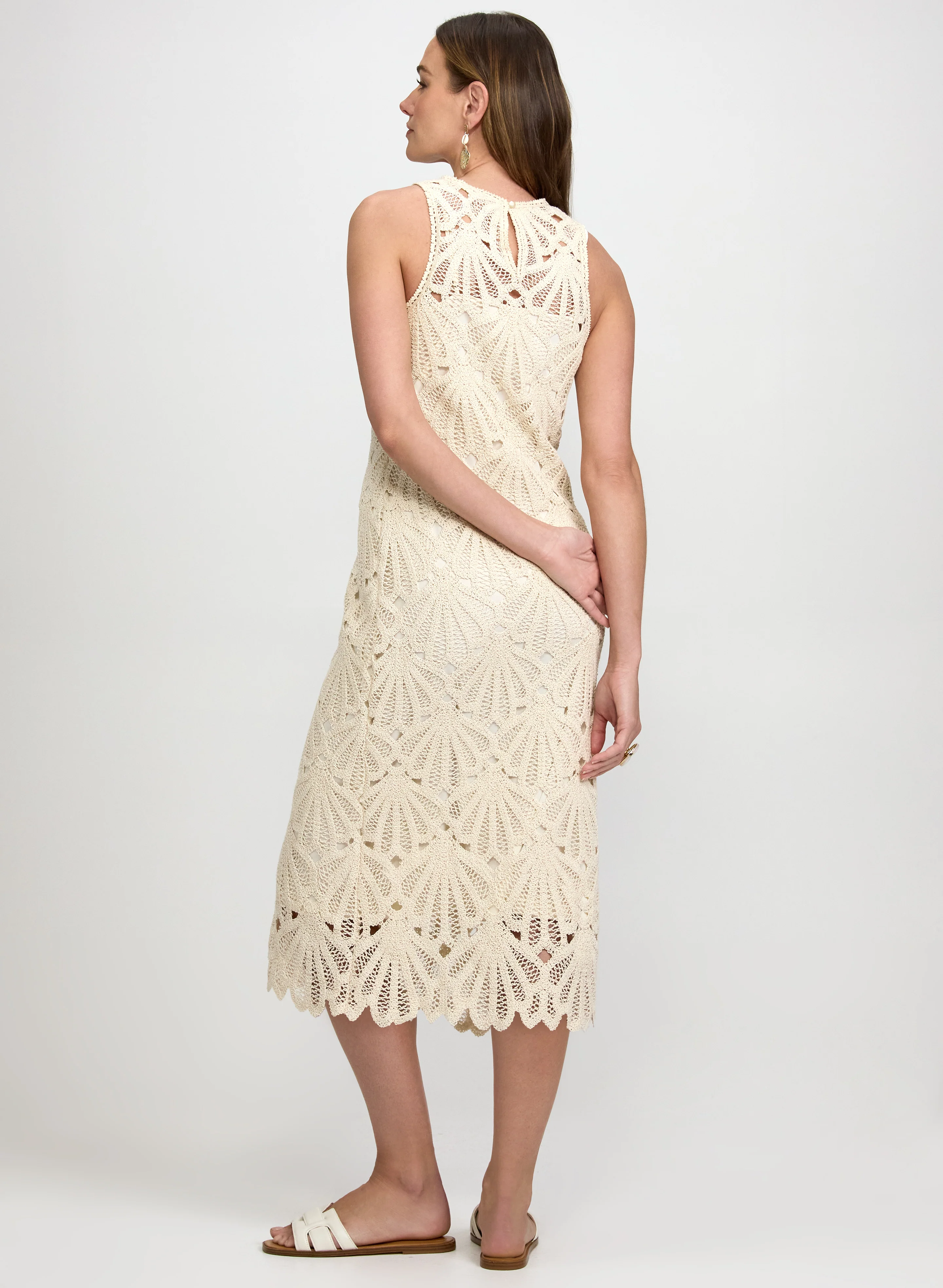 Fitted Crochet Dress - Image 5