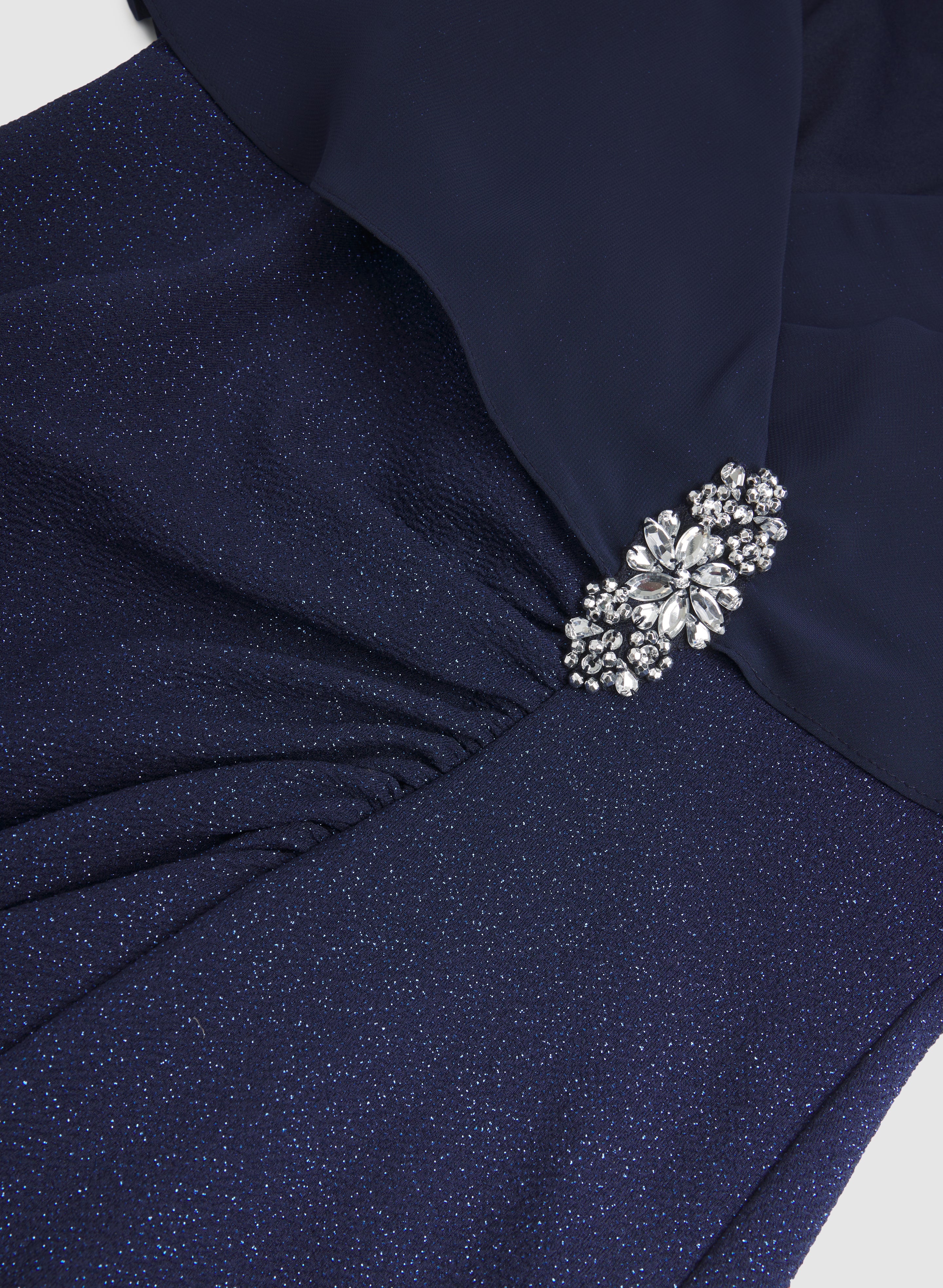 Fitted Glitter Dress - Image 7