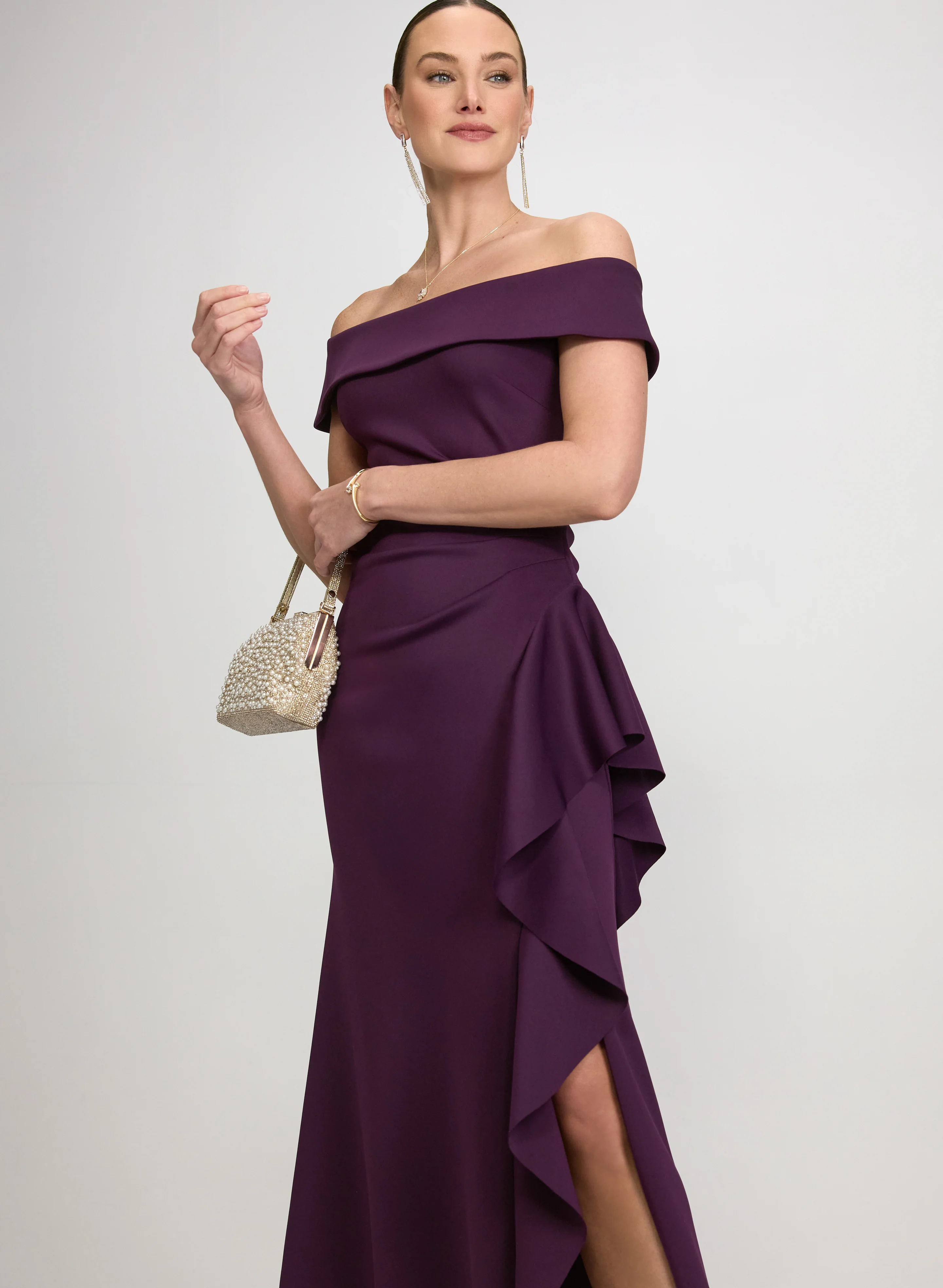 Fitted Off-The-Shoulder Dress - Image 7