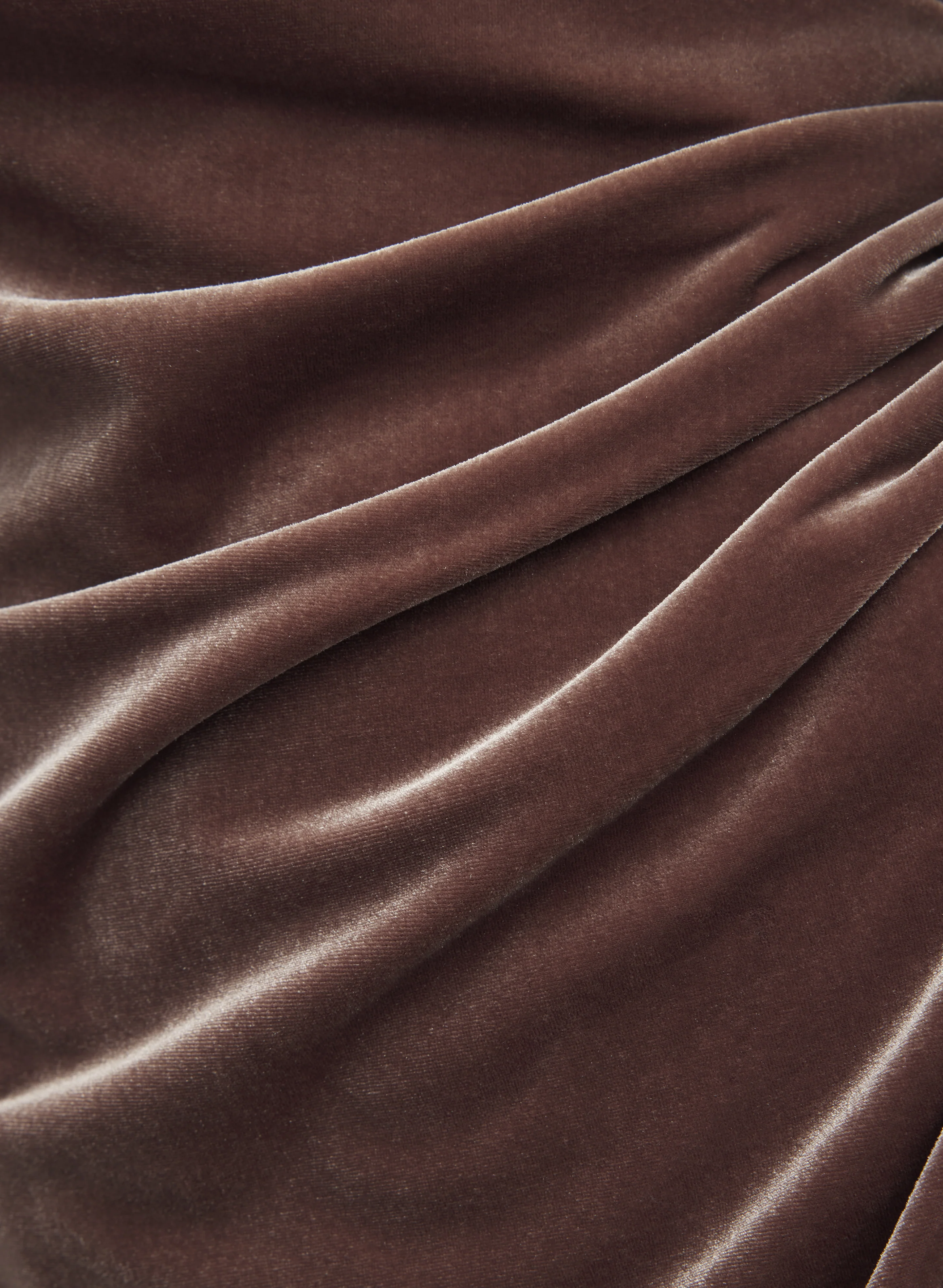Fitted Velvet Dress - Image 7